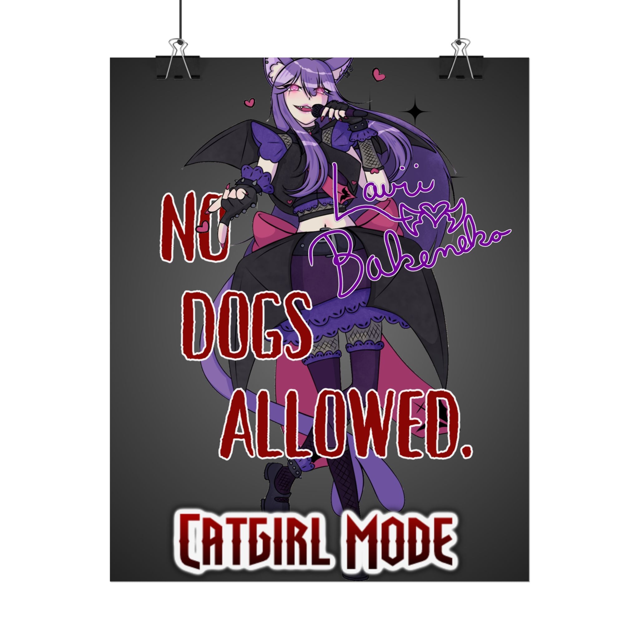 Lavii Bakeneko "No Dogs Allowed" Poster