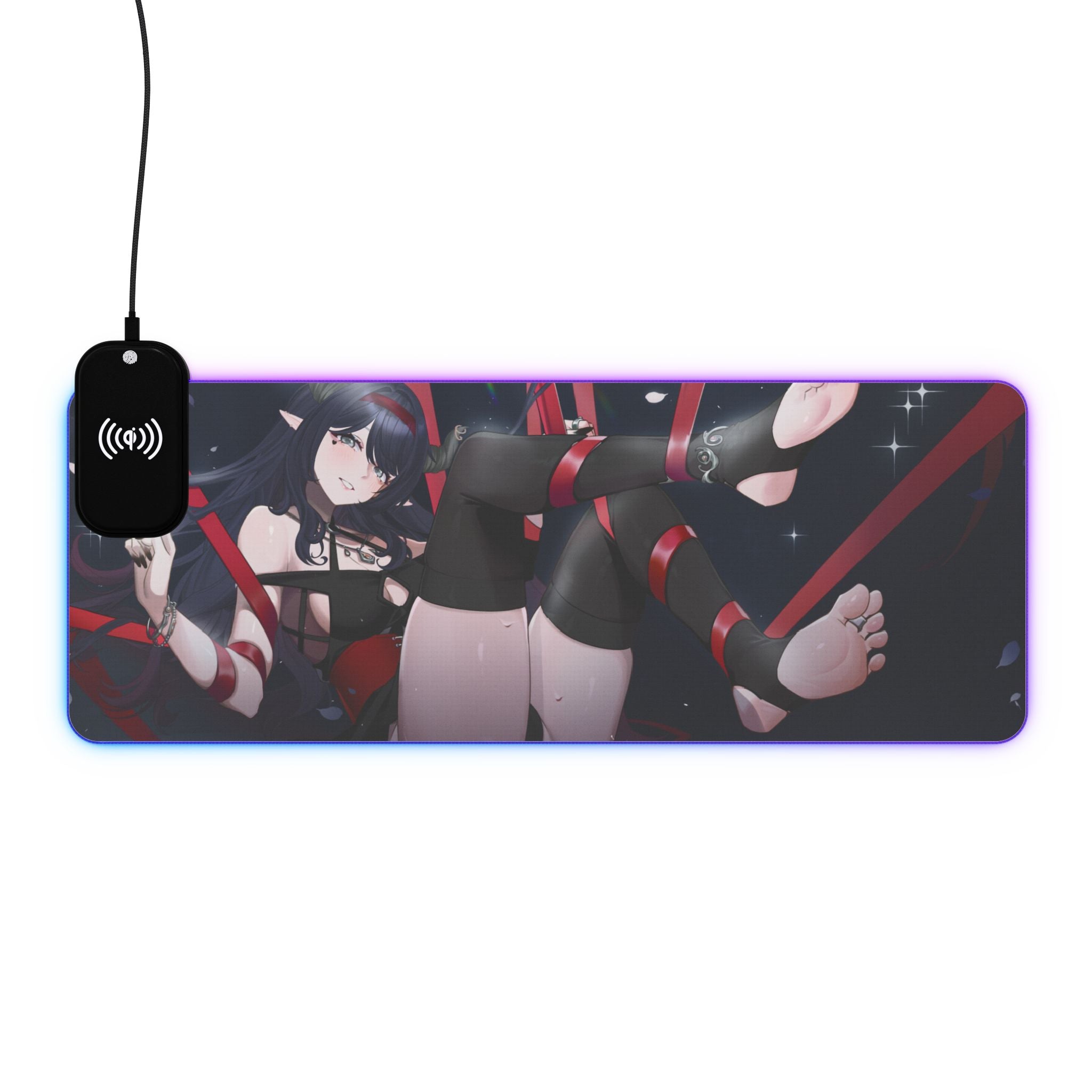 VyxiiVT "Wrapped Up" LED XL Deskmat w/ Wireless Charging