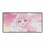 NyoomiePiyu Pink Sky Desk Mat