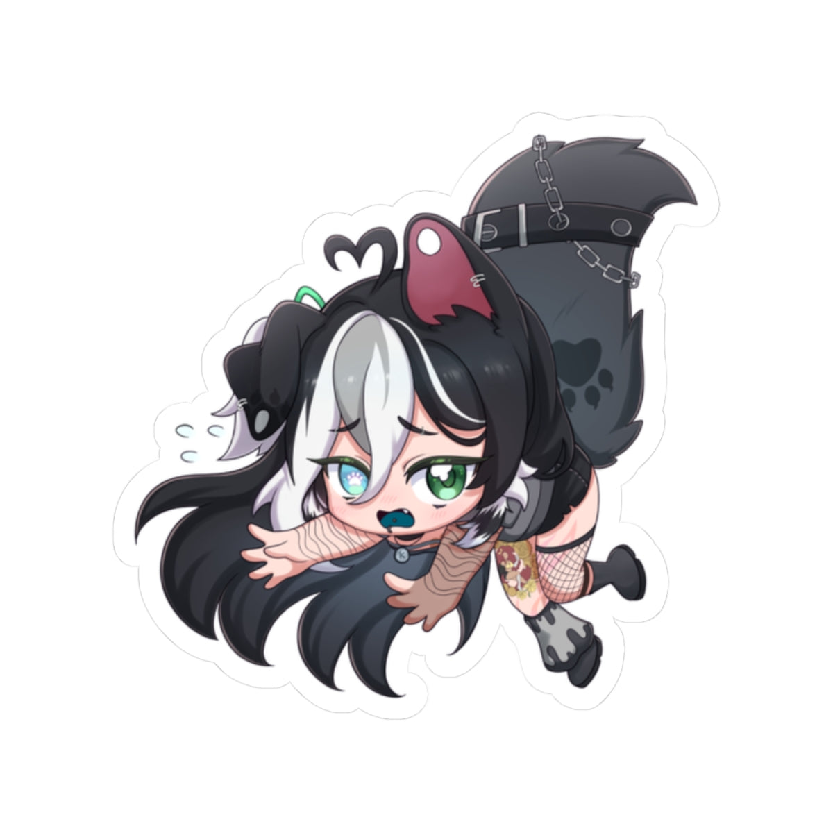dognamedKats "Dangling" Sticker