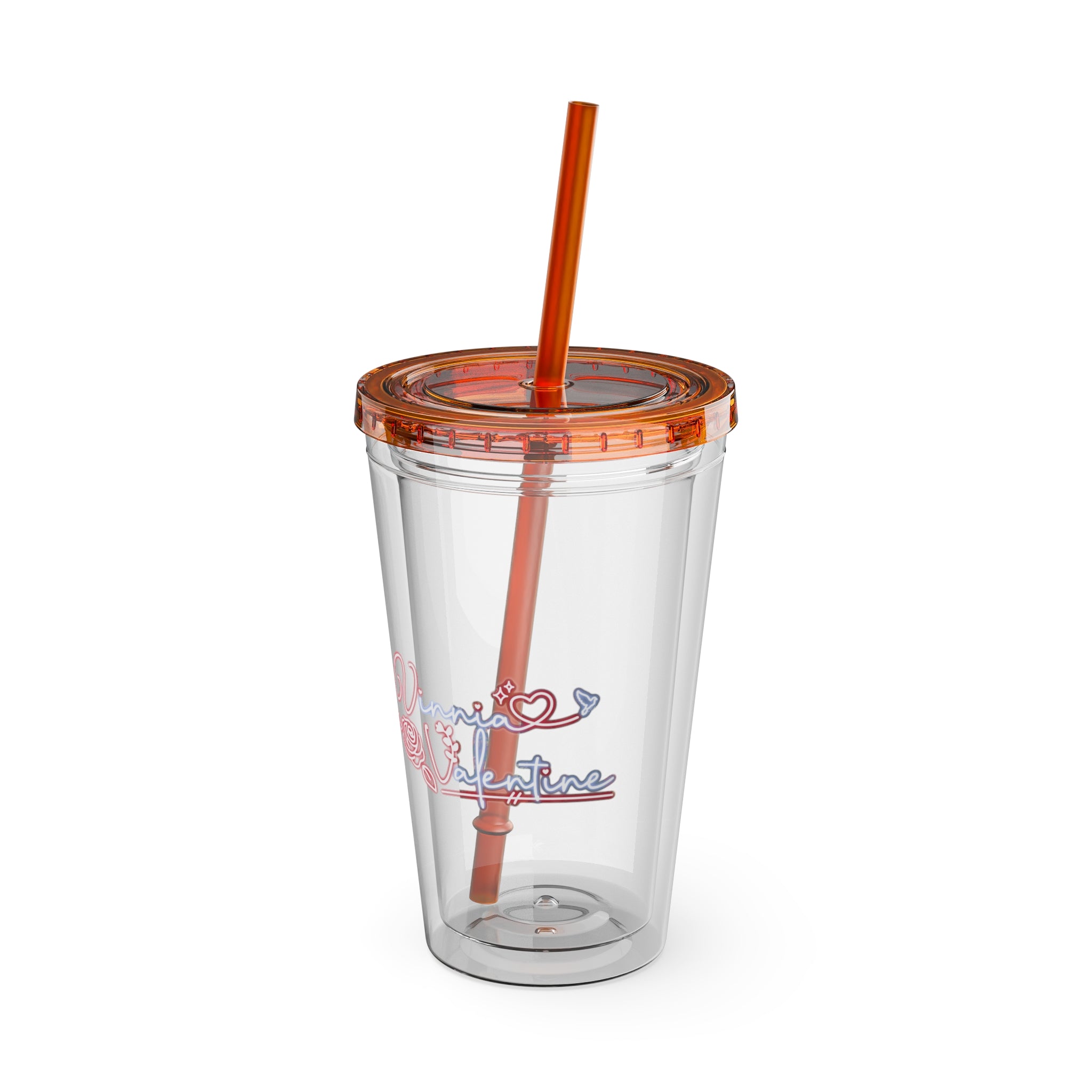 Vinnia Valentine "Rose Garden" Acrylic Tumbler