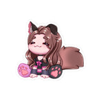 kittentay "Cute Chibi" Sticker