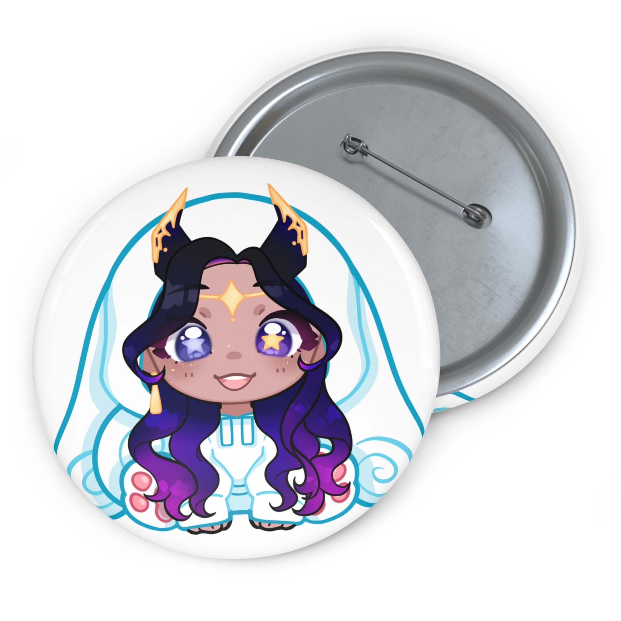 Kosmic "Starry-eyed" Button Pin