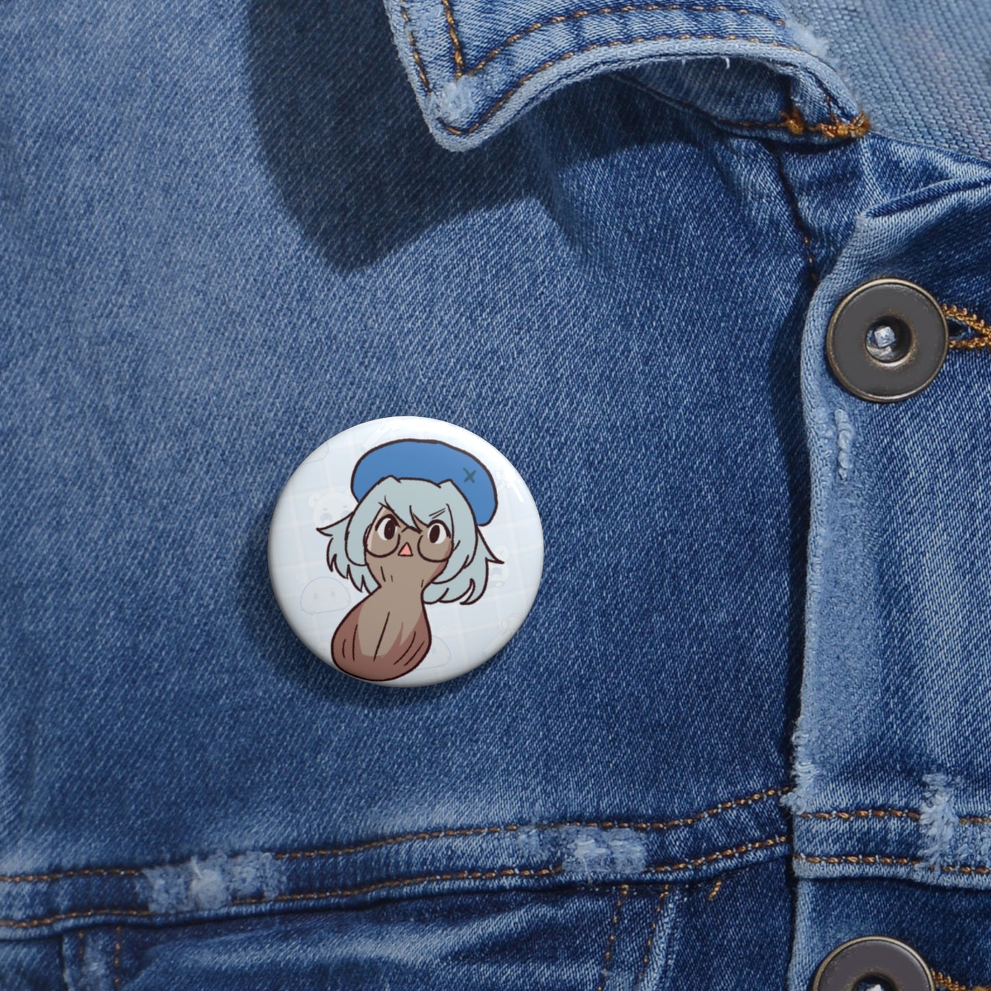 hi2chan "Nutty" Button Pin