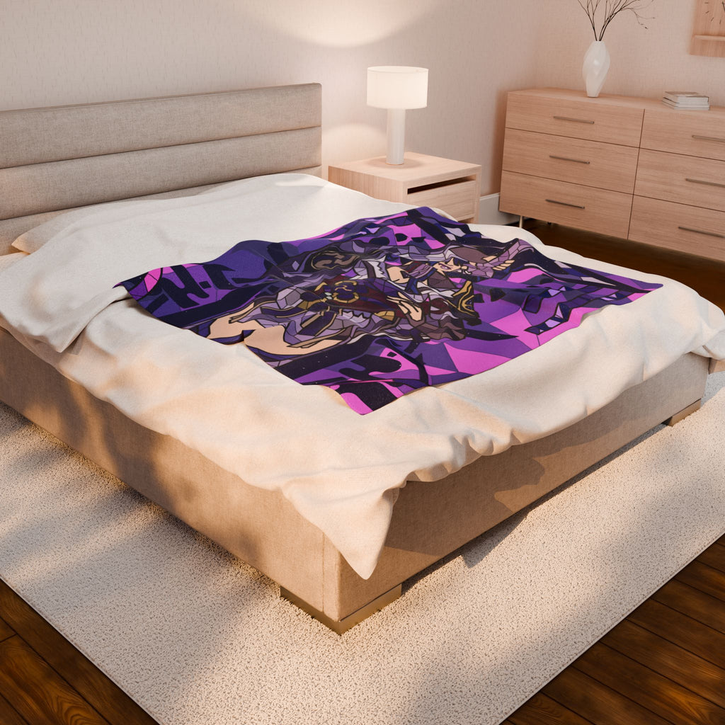 Ei | Raiden Shogun Plush Throw Blanket