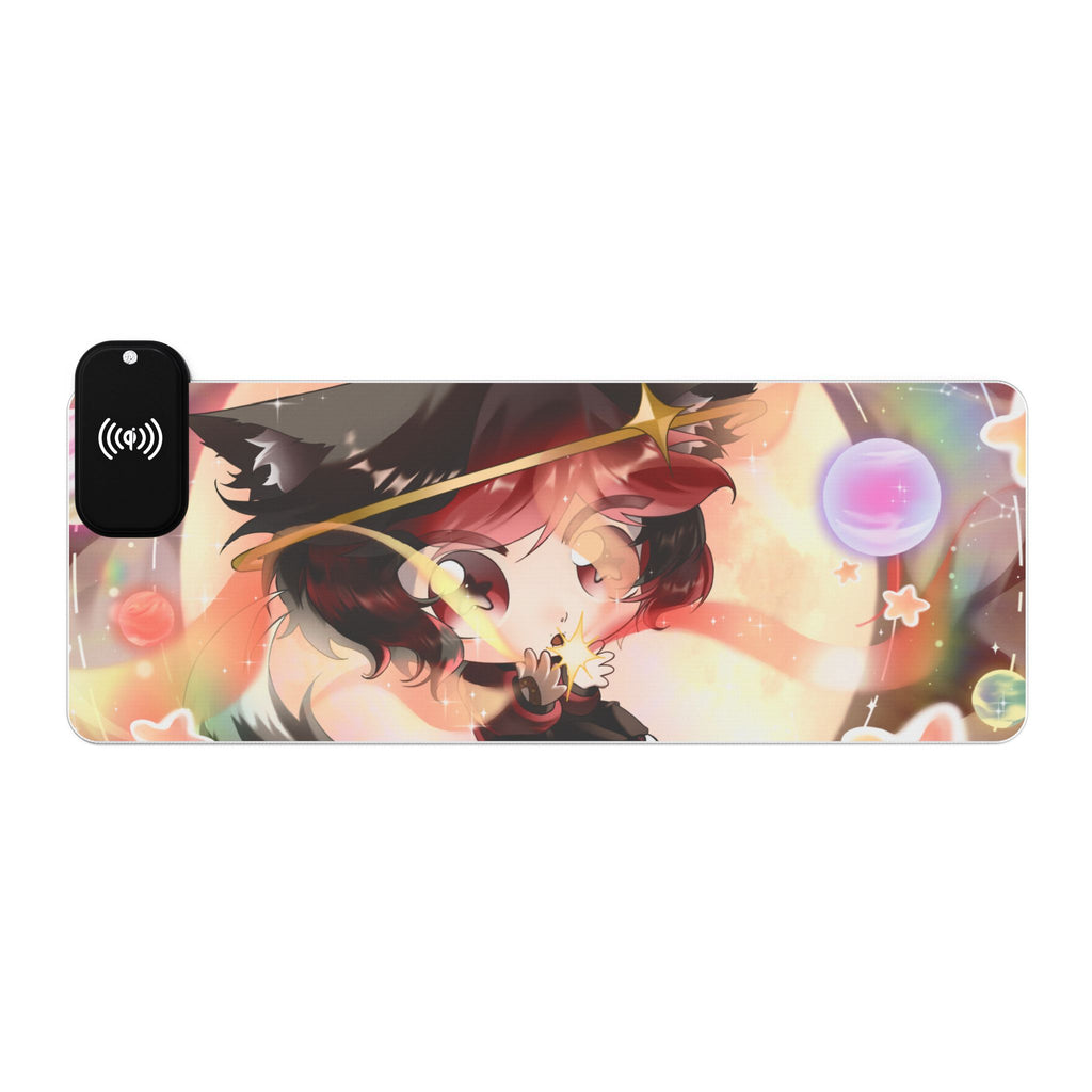 LuneRhythm "Chibi Spark" LED XL Deskmat w/ Wireless Charging
