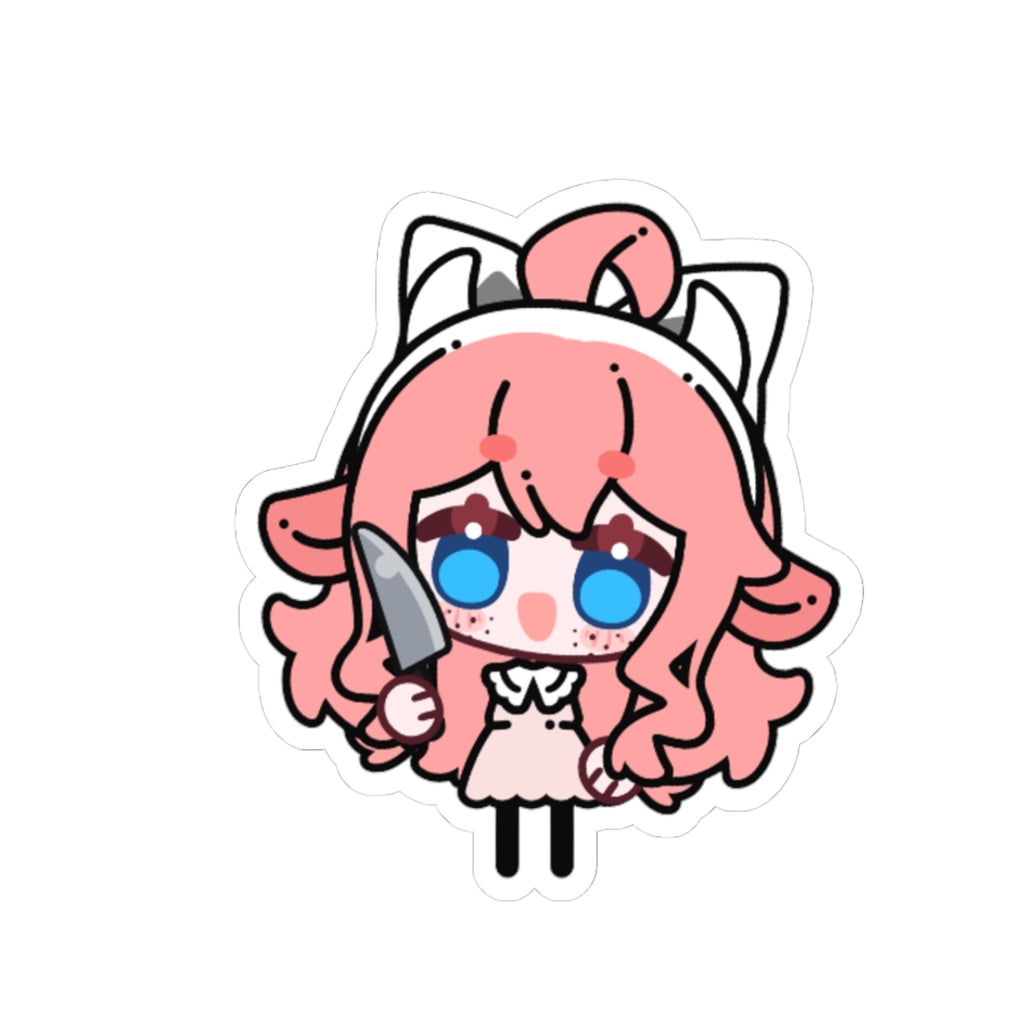 StrawberryMilkMaid "Stabby" Sticker