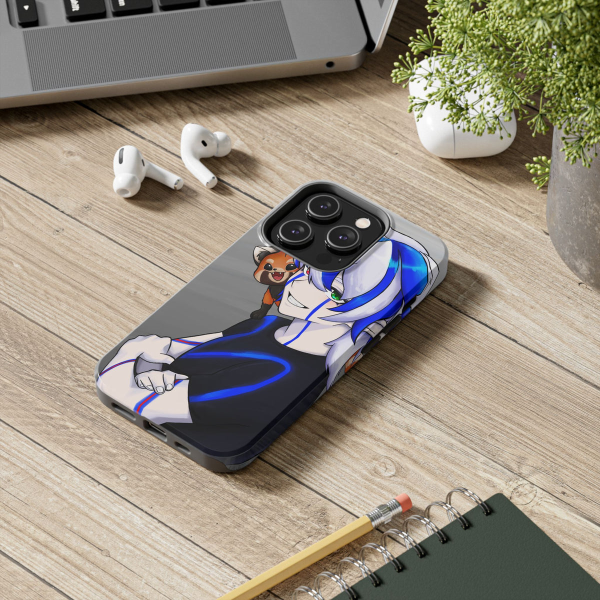 Ray Xash "Red Panda Companion" Phone Case