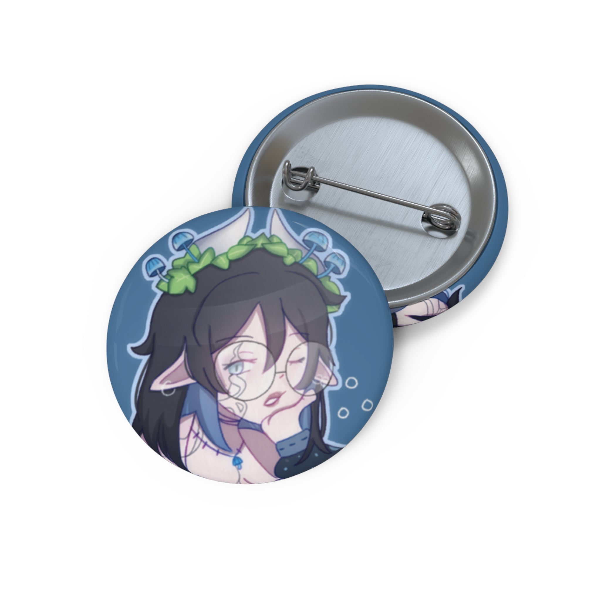 Mycena Xanh "As If" Button Pin