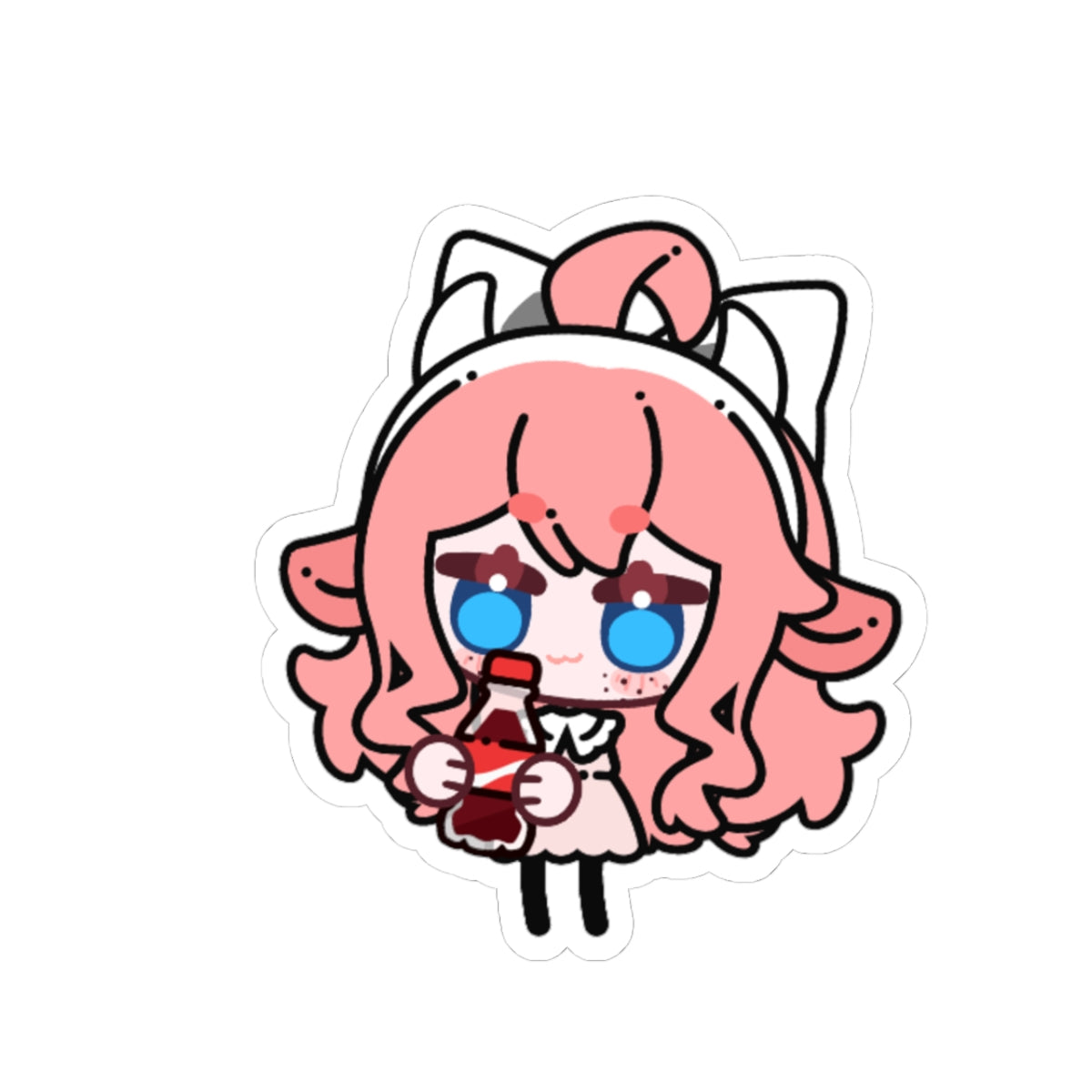 StrawberryMilkMaid "Drink" Sticker