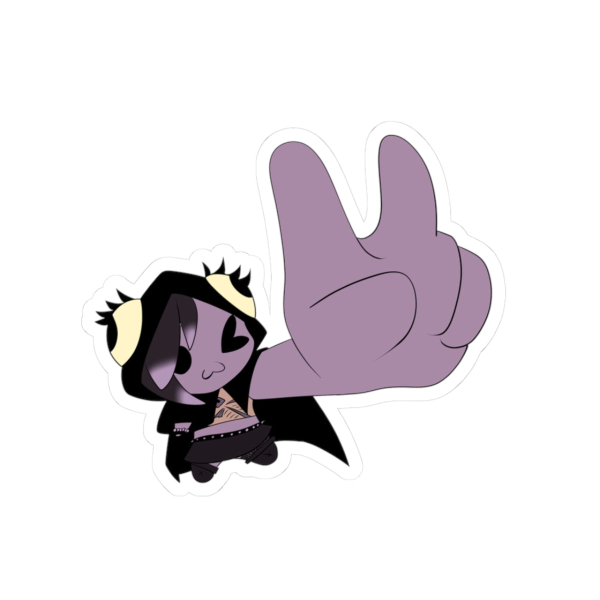 Mio-Ona Peace Sign Sticker