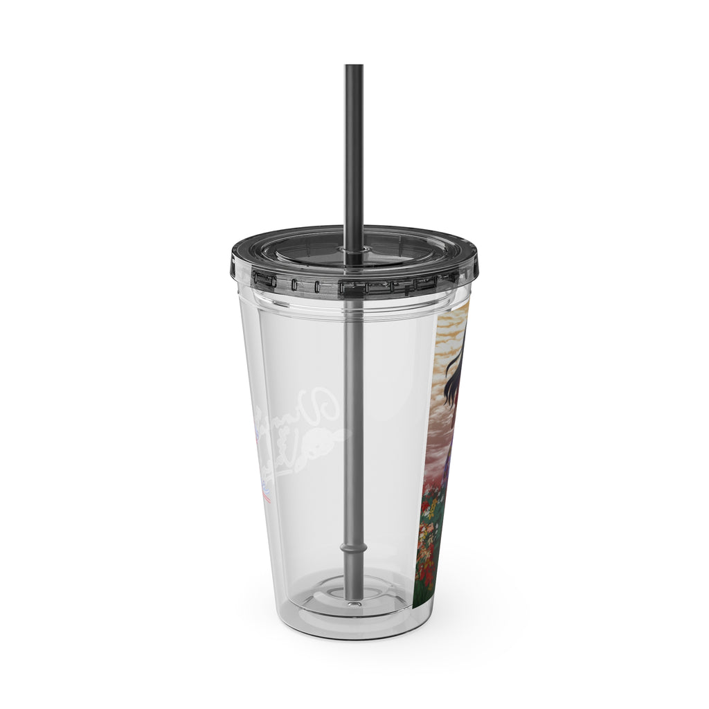 Vinnia Valentine "Rose Garden" Acrylic Tumbler