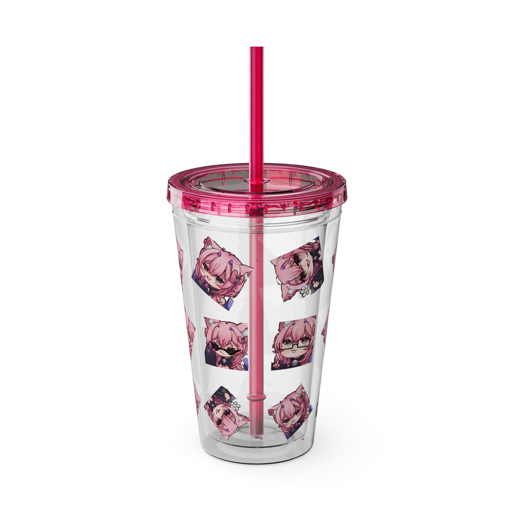 KatDragonz Emote Acrylic Tumbler