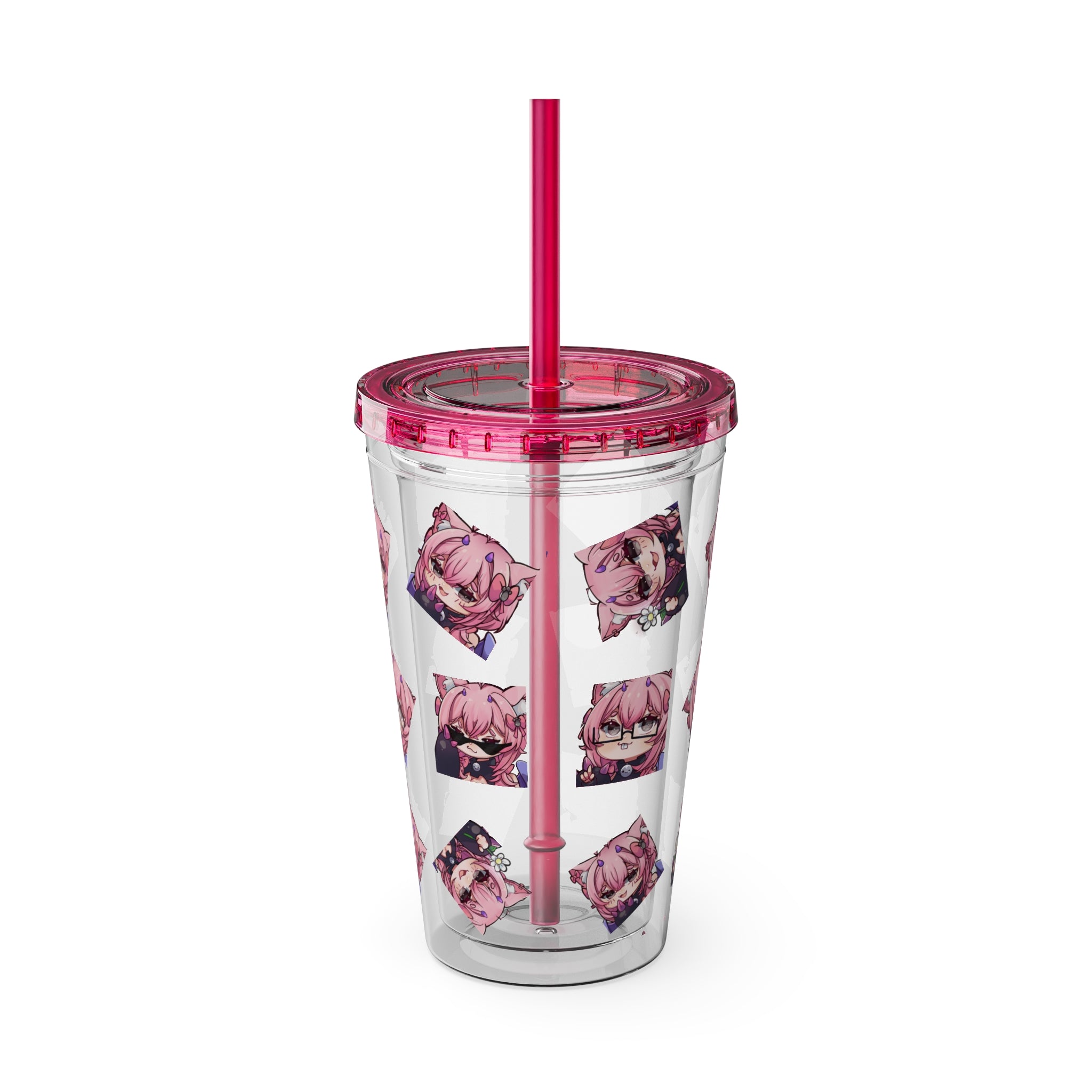 KatDragonz Emote Acrylic Tumbler
