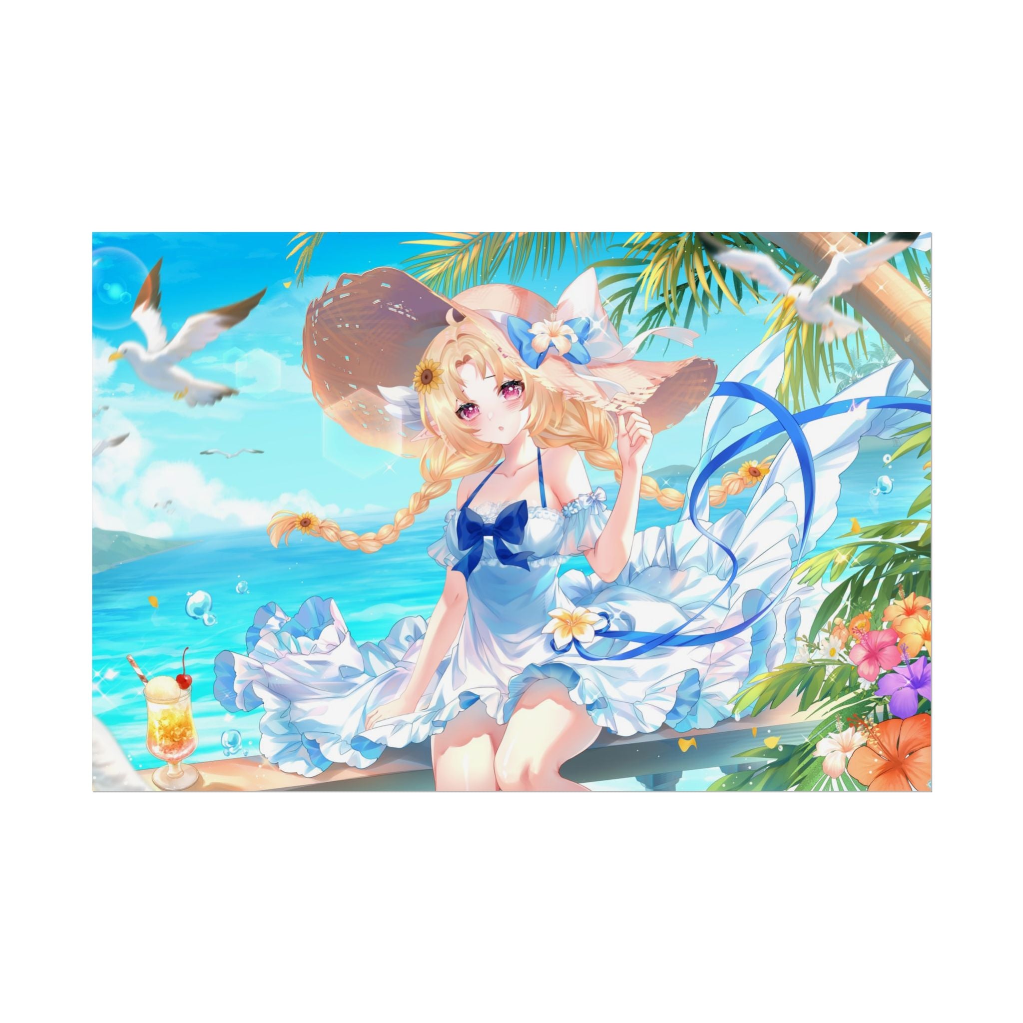 Momo Morning Beach Trip Poster