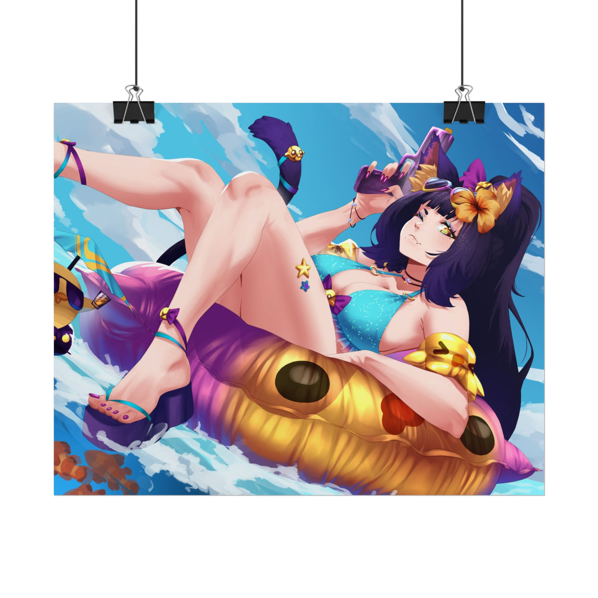 PochitaVT "Summer Time Floating" Poster