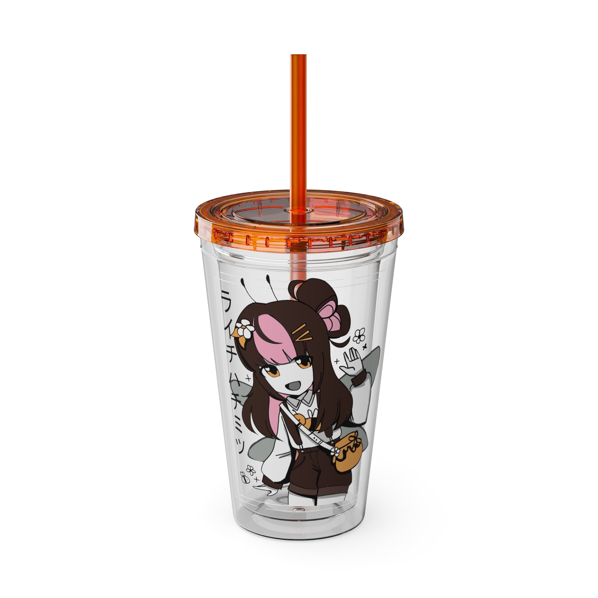 Lychibe "Monochrome Bee" Acrylic Tumbler