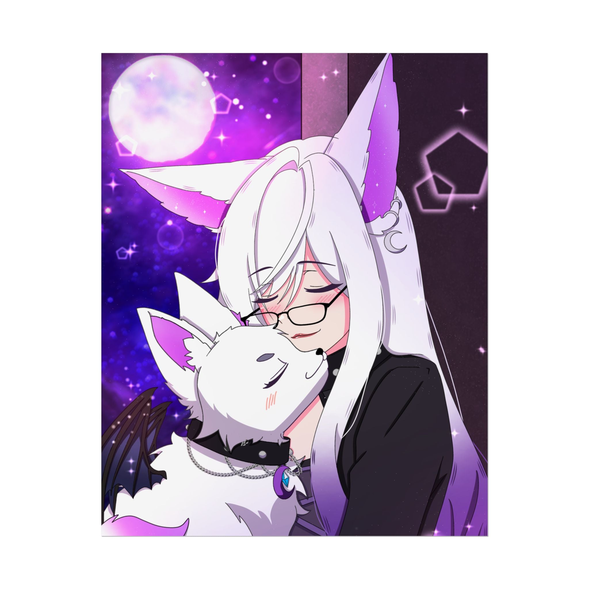 EepySpectre "Moonlit Hug" Poster