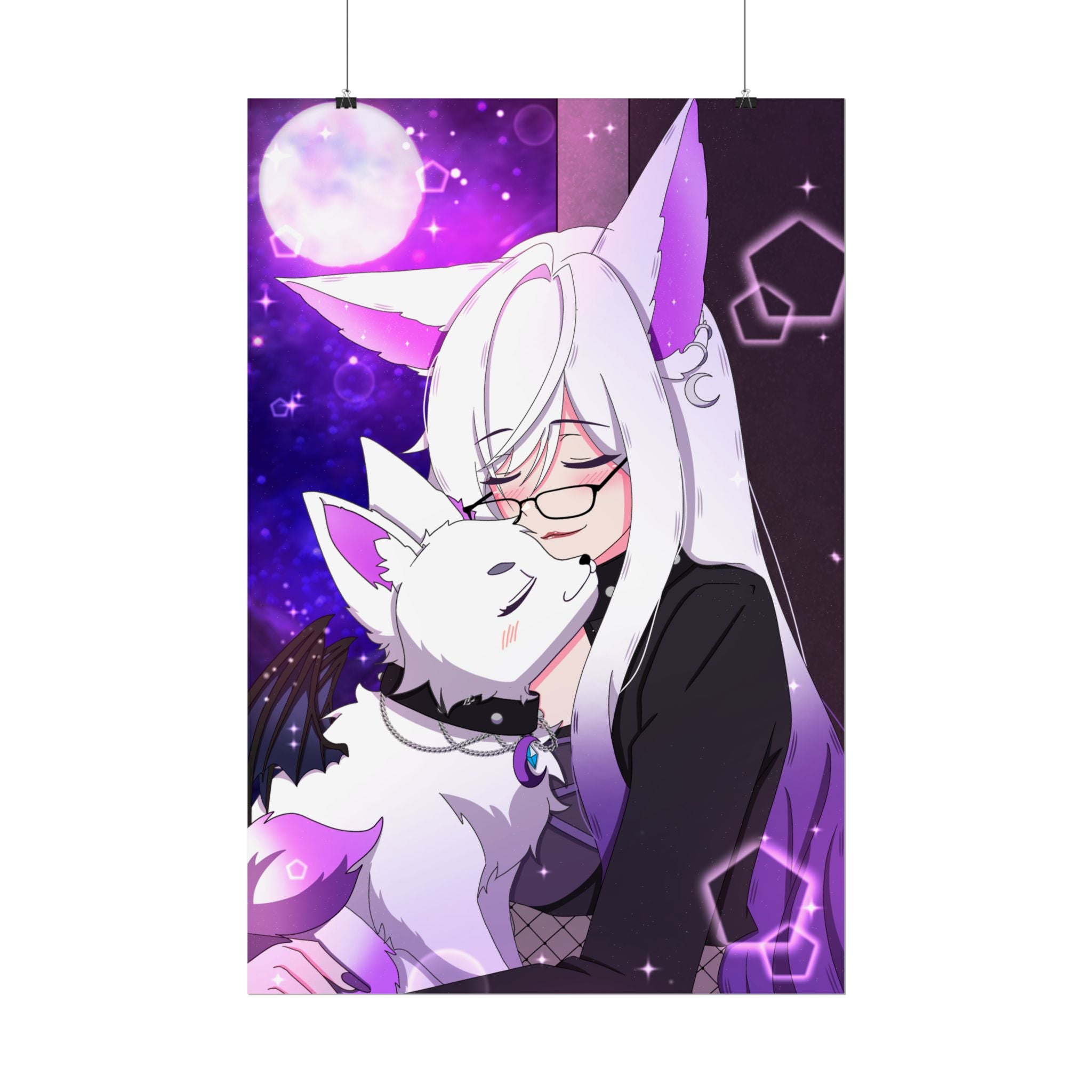 EepySpectre "Moonlit Hug" Poster