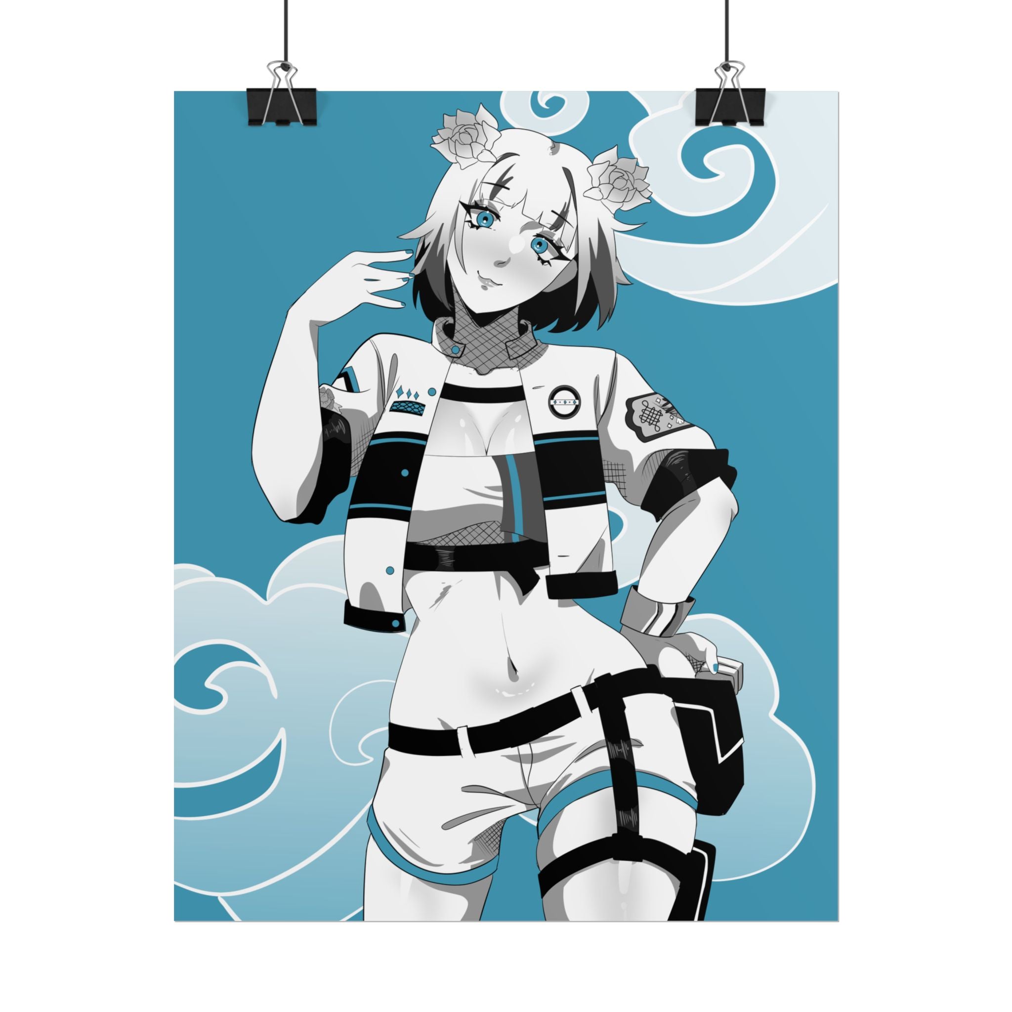 AshenMei Monochrome Poster