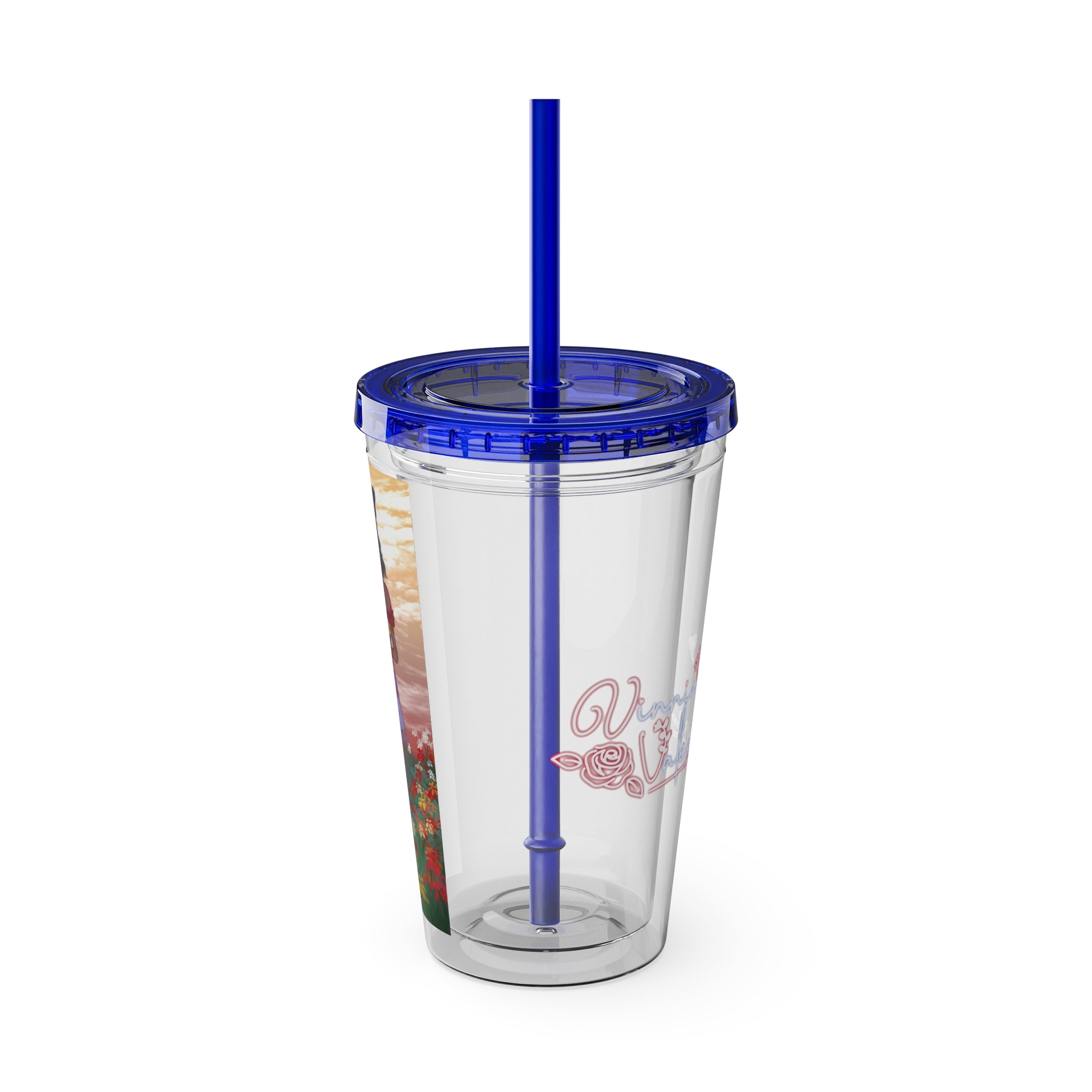 Vinnia Valentine "Rose Garden" Acrylic Tumbler