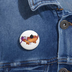 Clovelier "Hot Dog" Pin Button