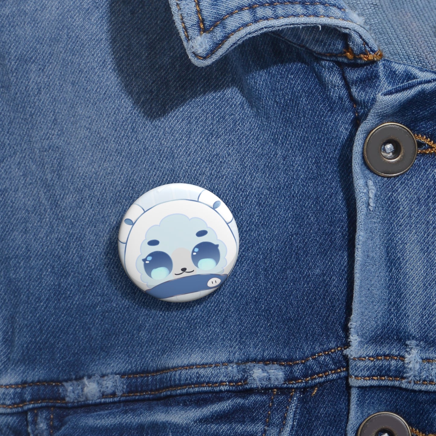 hi2chan "Mascot" Button Pin