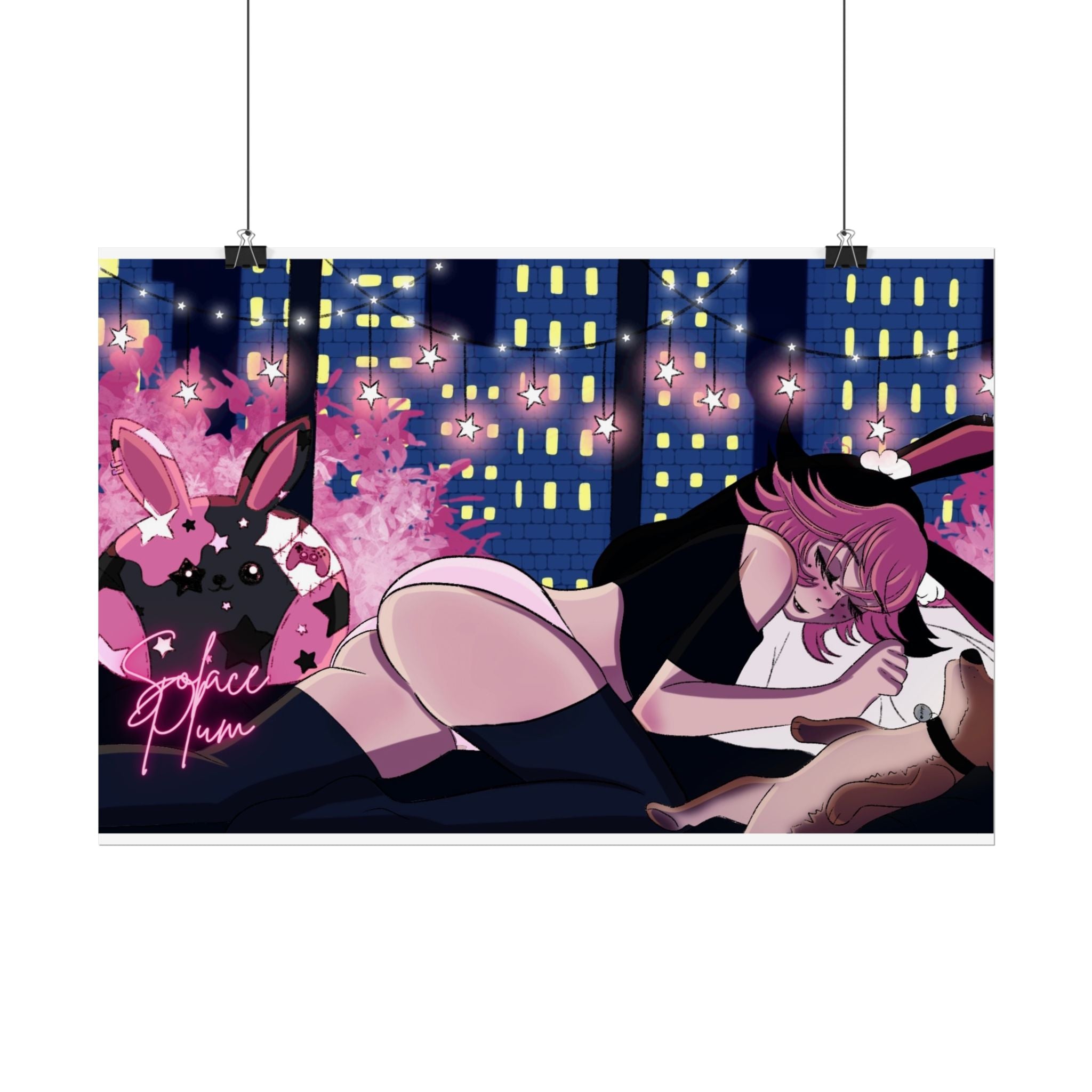 Solace Plum Sleeping Poster