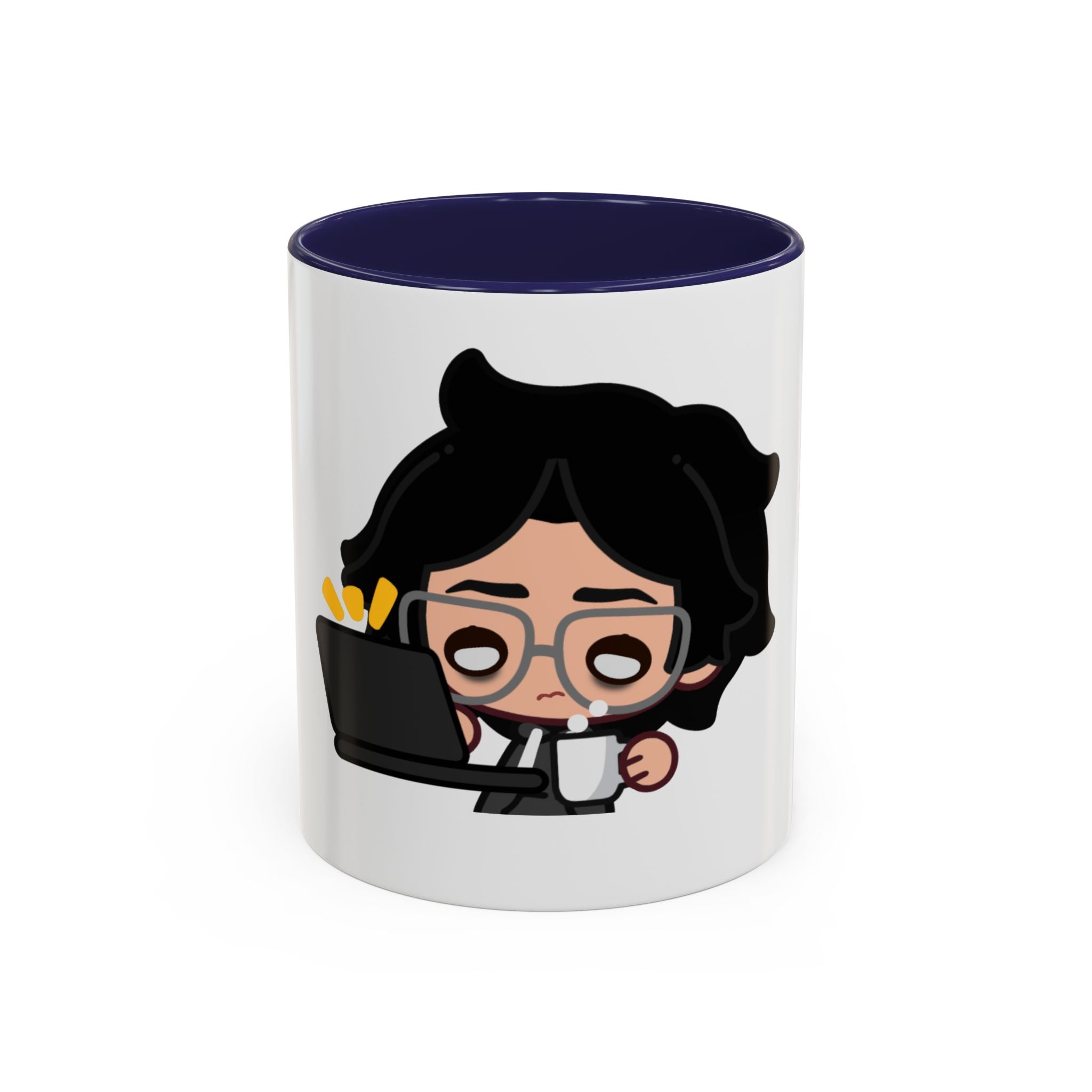 RyoPlaying "Exhausted" Accent Mug