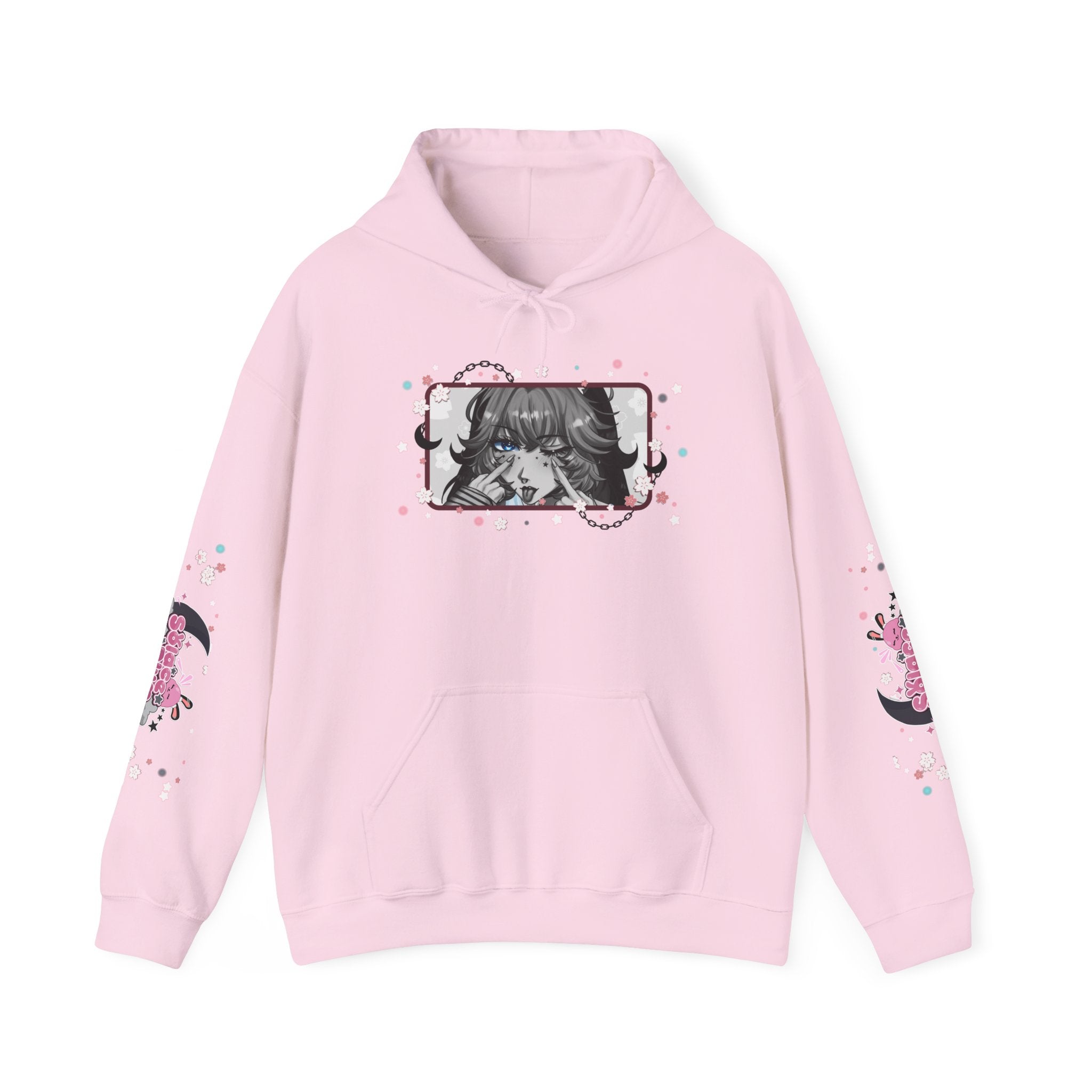 Solace Plum BW "Blep" Designer Hoodie