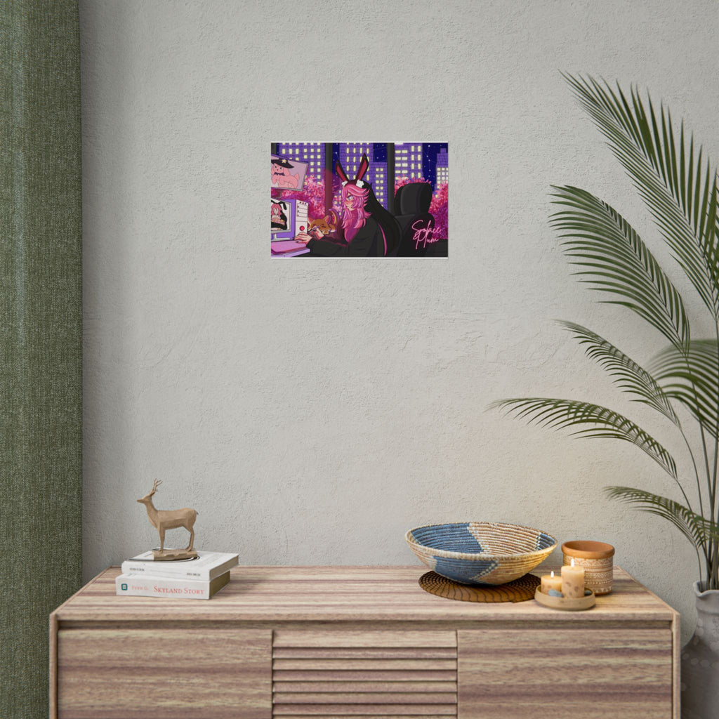 Solace Plum Lofi Poster