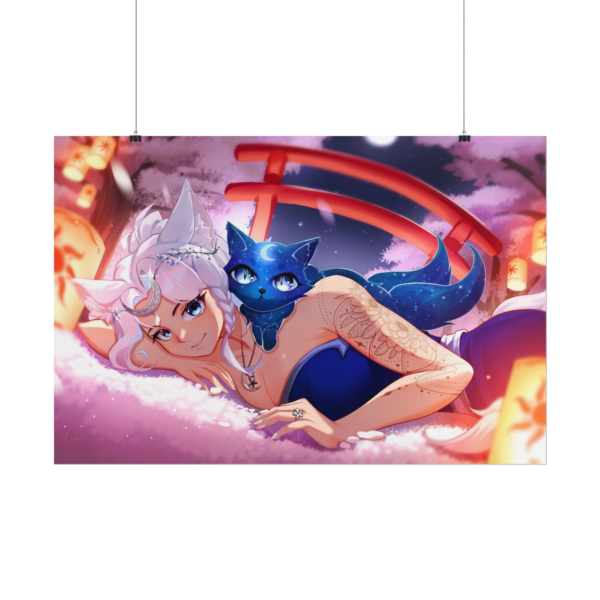 Reira Resting in Sakura Poster