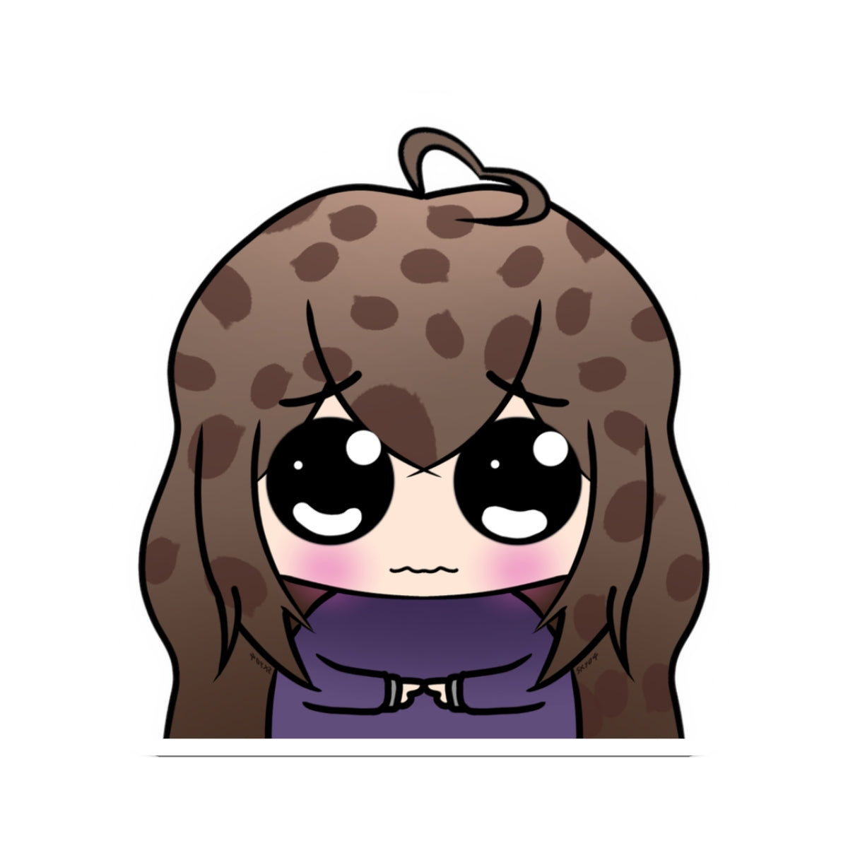 Stripy Luna "Shy Guy" Sticker