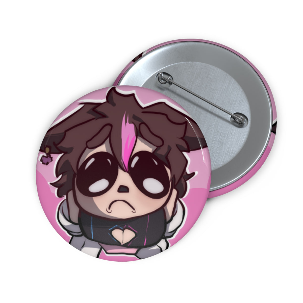 Neppix "Pleading" Pin Button - KatDragonz