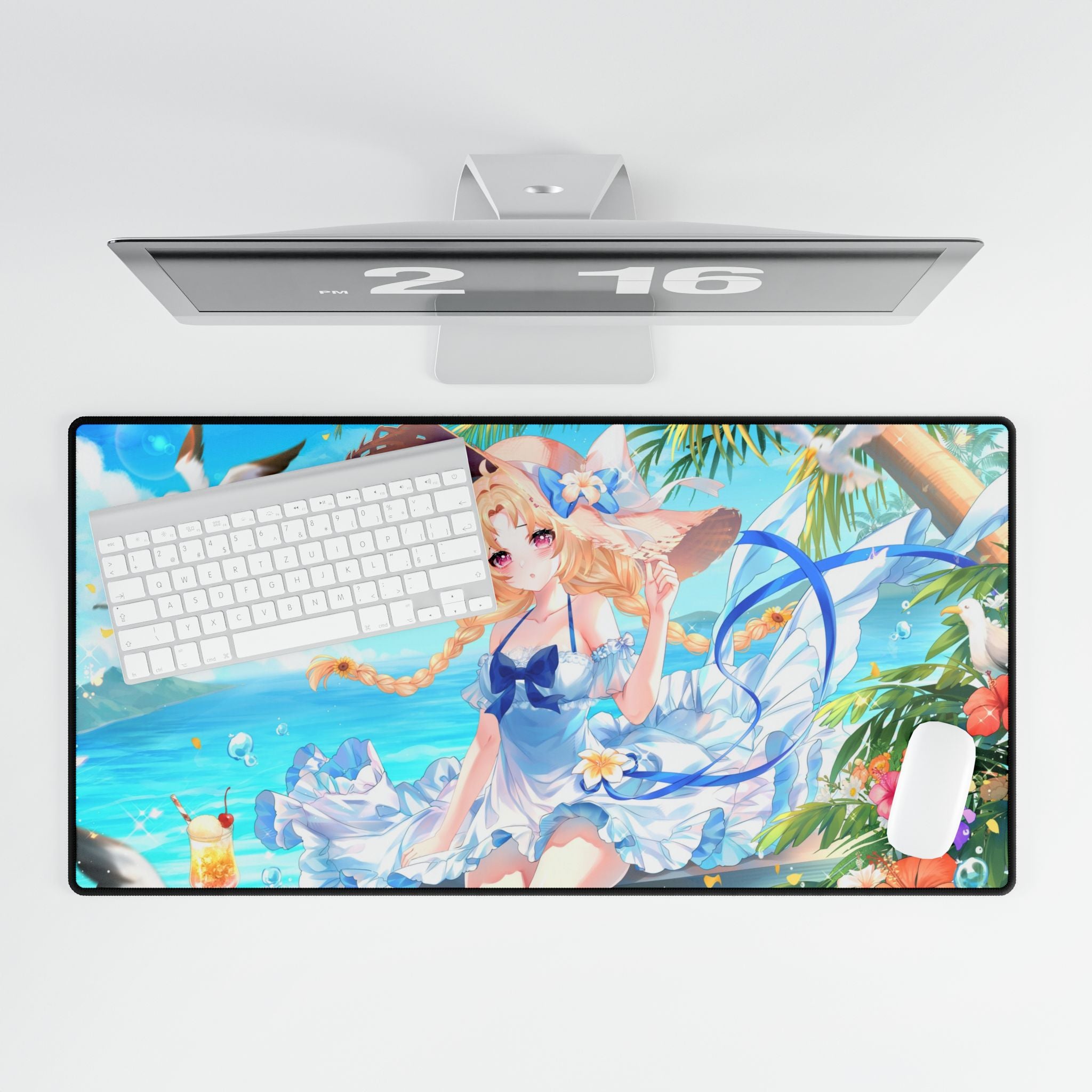 Momo Morning Beach Trip Deskmat