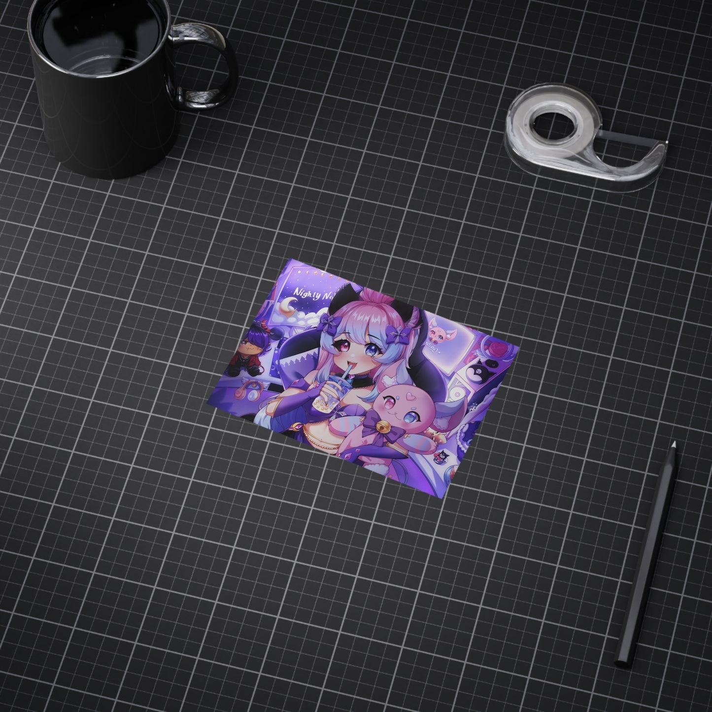 "Time to Stream!" Nighty Neko Print