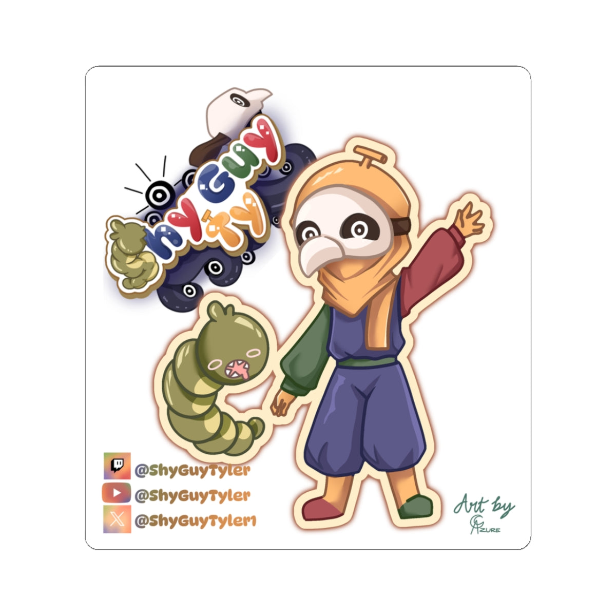 ShyGuyTy "Little Wave" Sticker