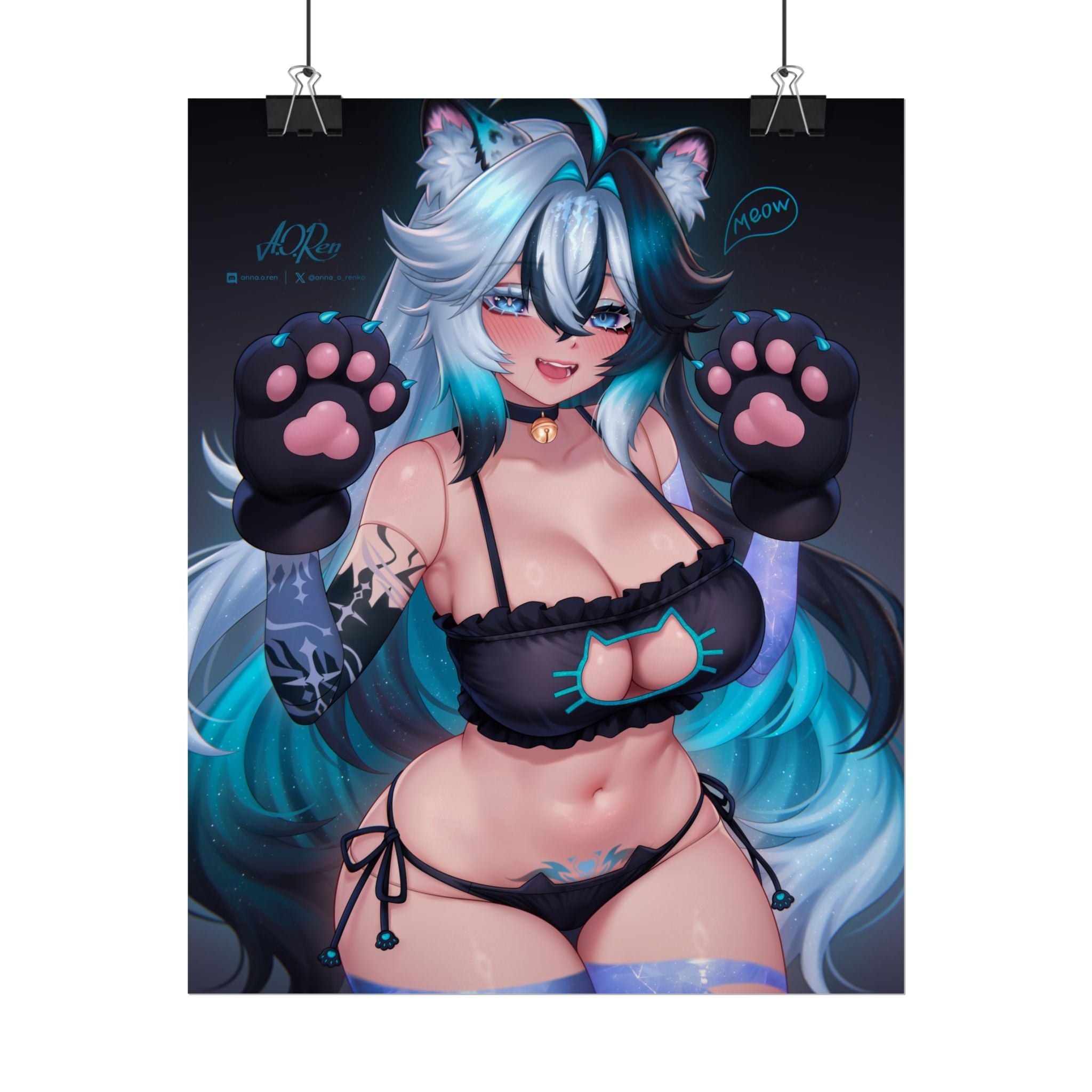 Mimi "Keyhole Kitty" Poster
