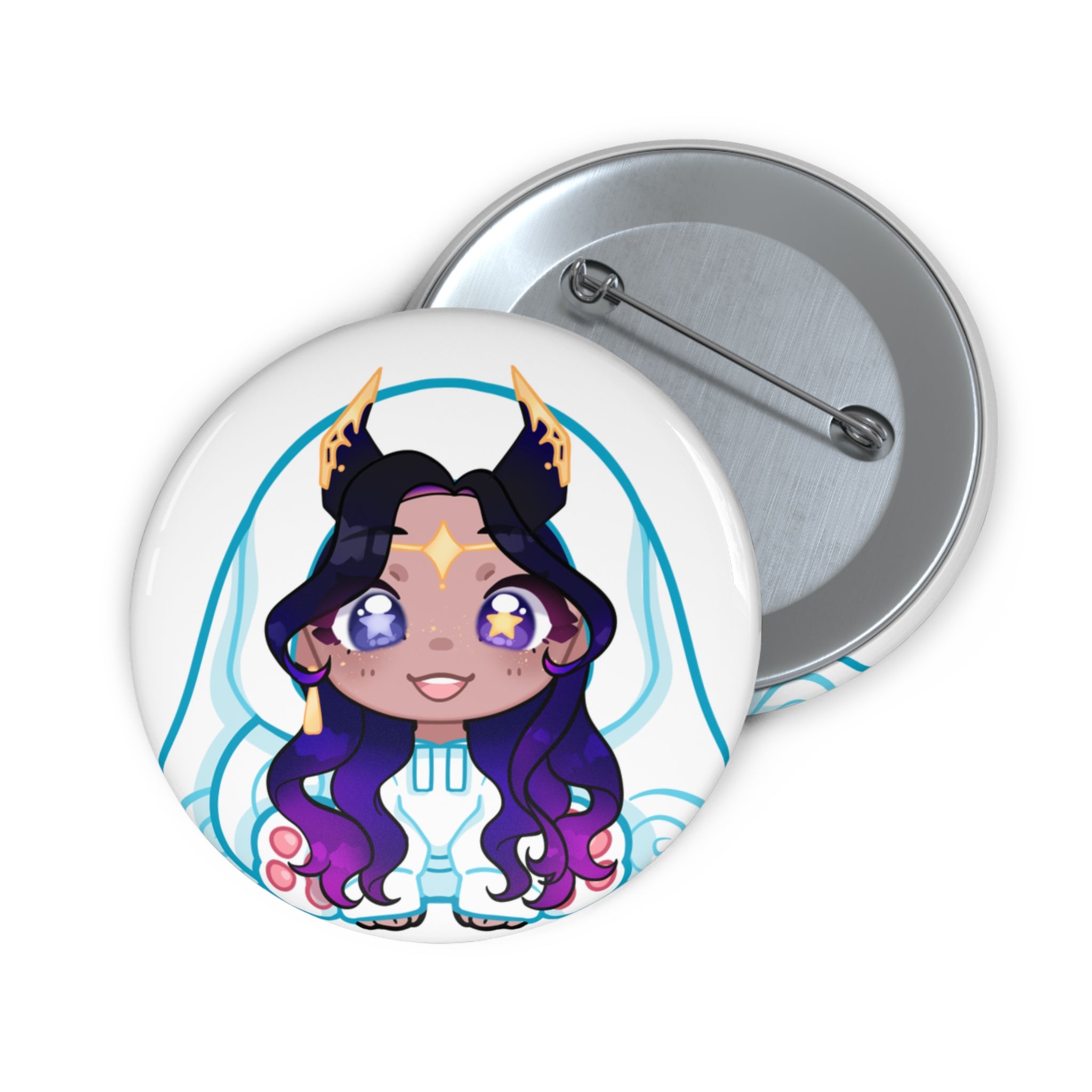 Kosmic "Starry-eyed" Button Pin