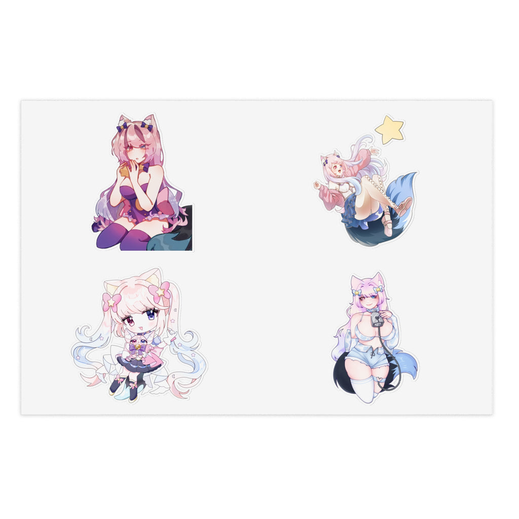 Nighty Neko Sticker Sheet