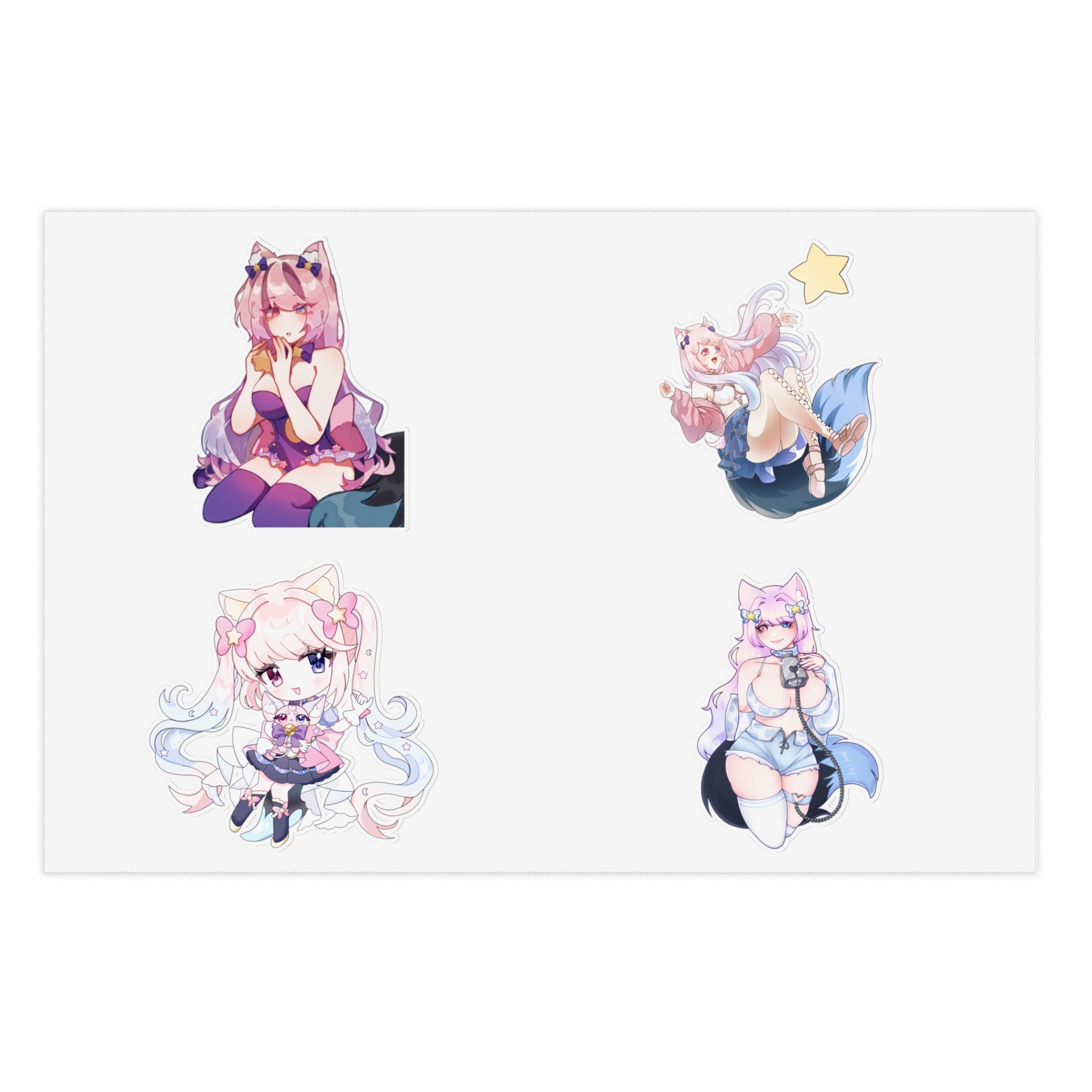 Nighty Neko Sticker Sheet