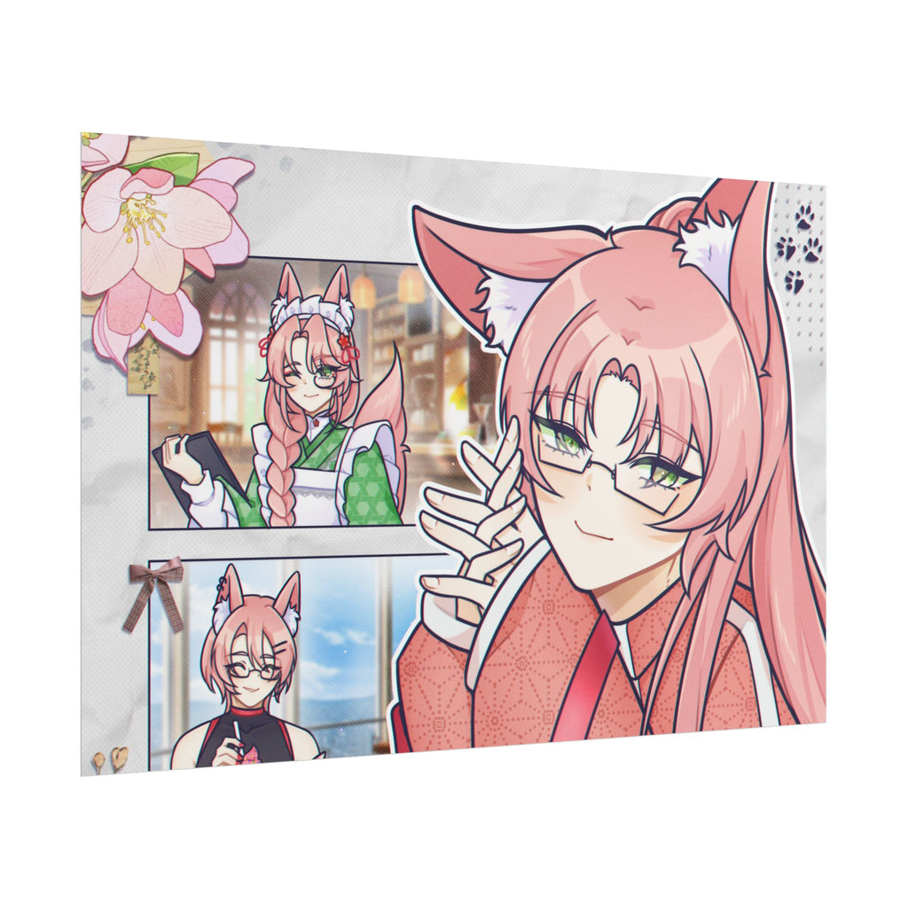 Minoru Koicha "Cafe Poses" Poster
