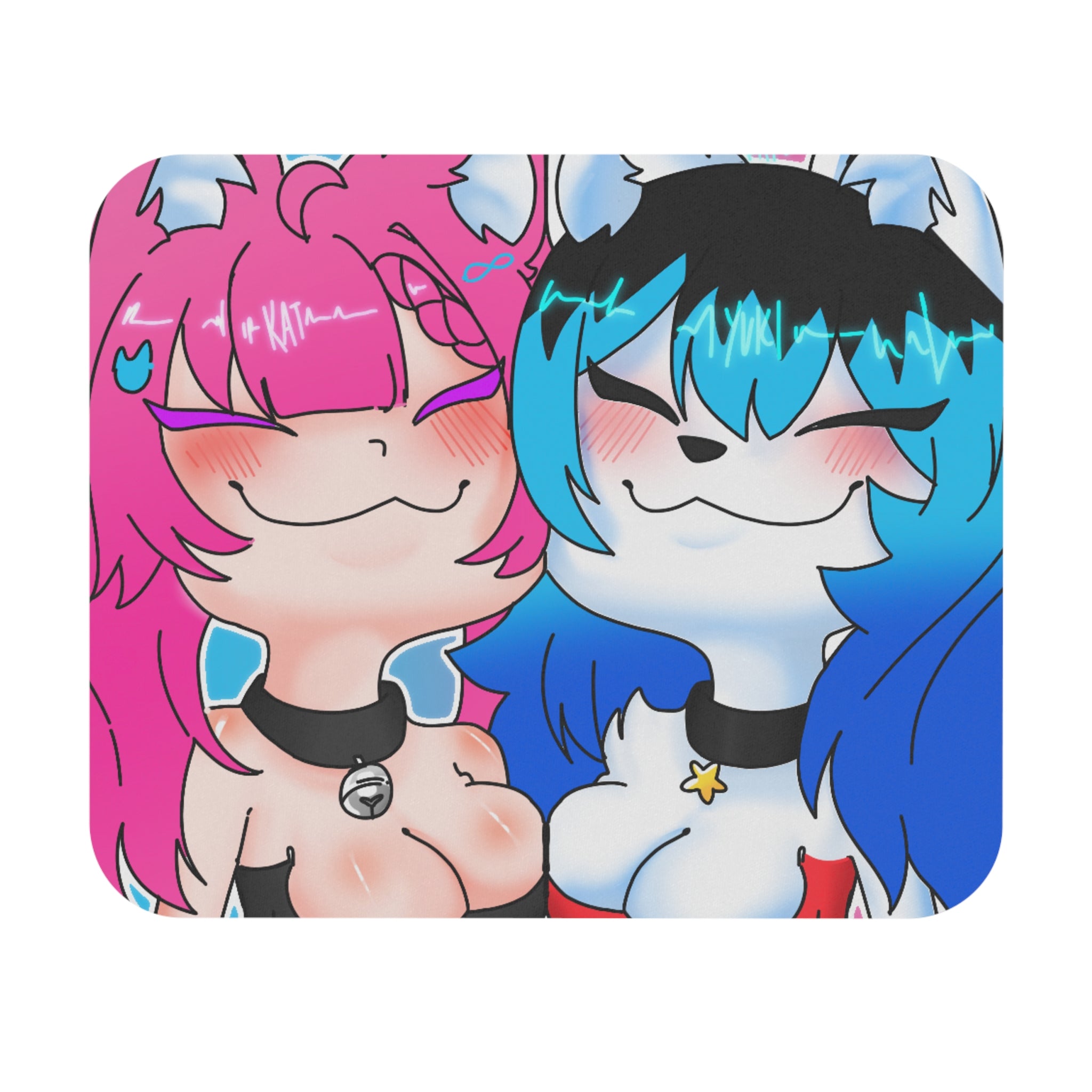 Yuki y Kat Valentine's Mousepad