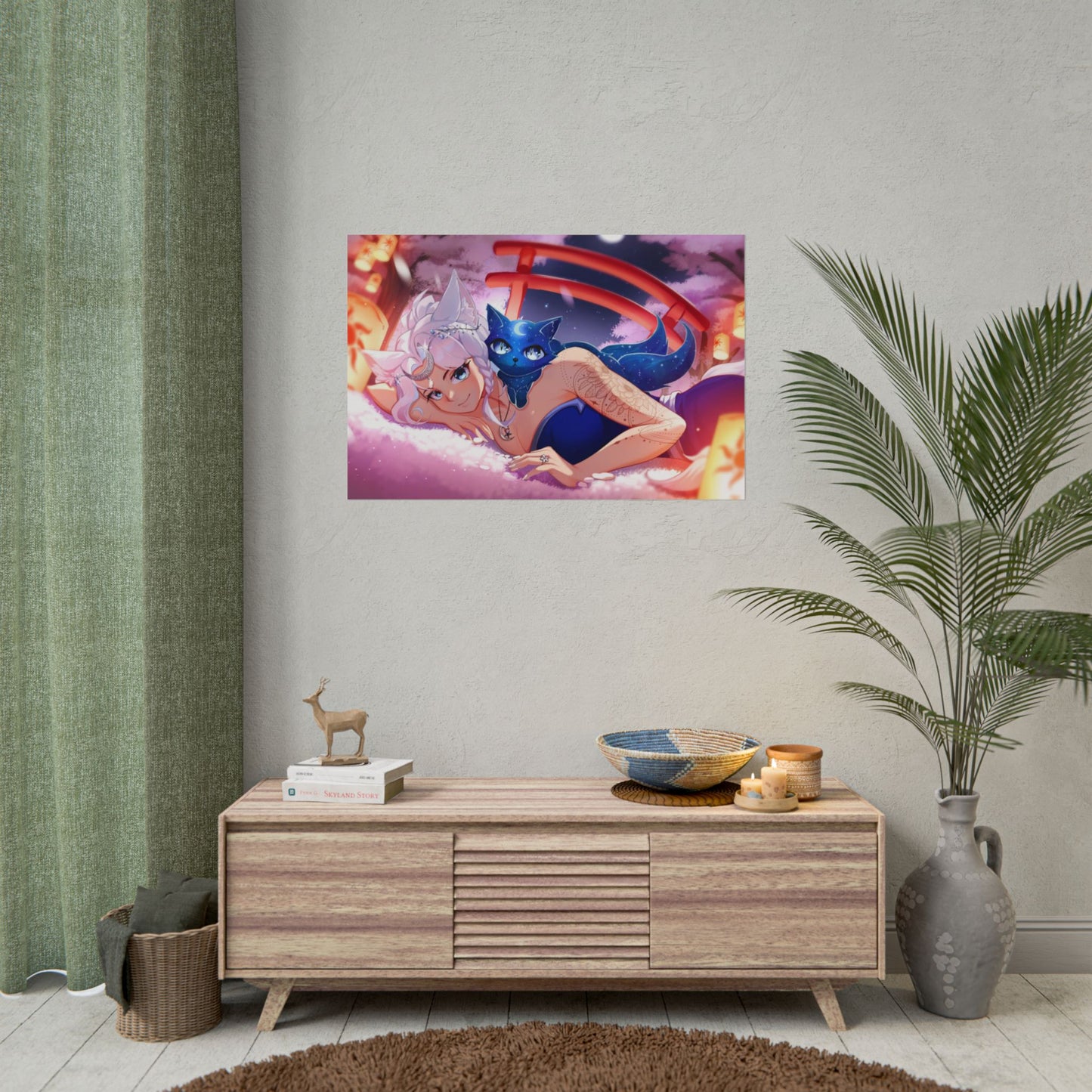 Reira Resting in Sakura Poster