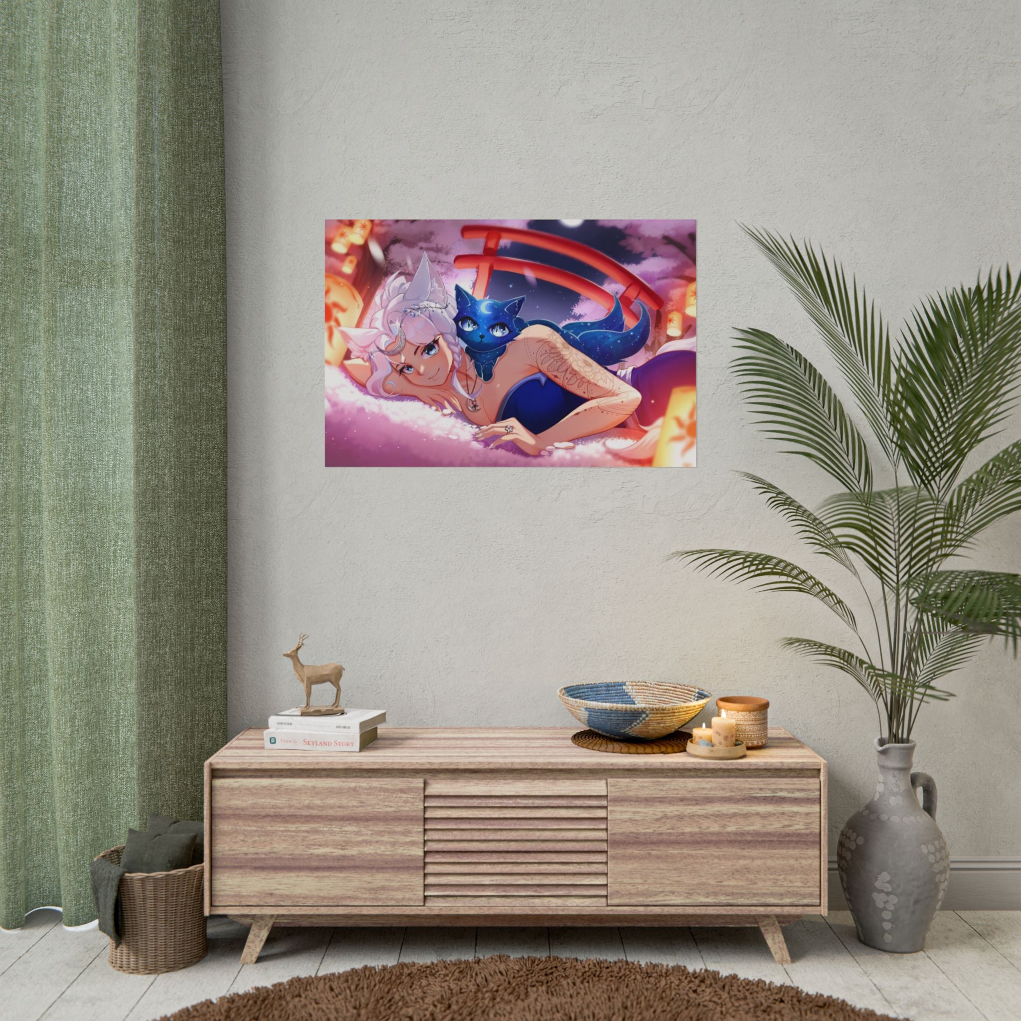 Reira Resting in Sakura Poster