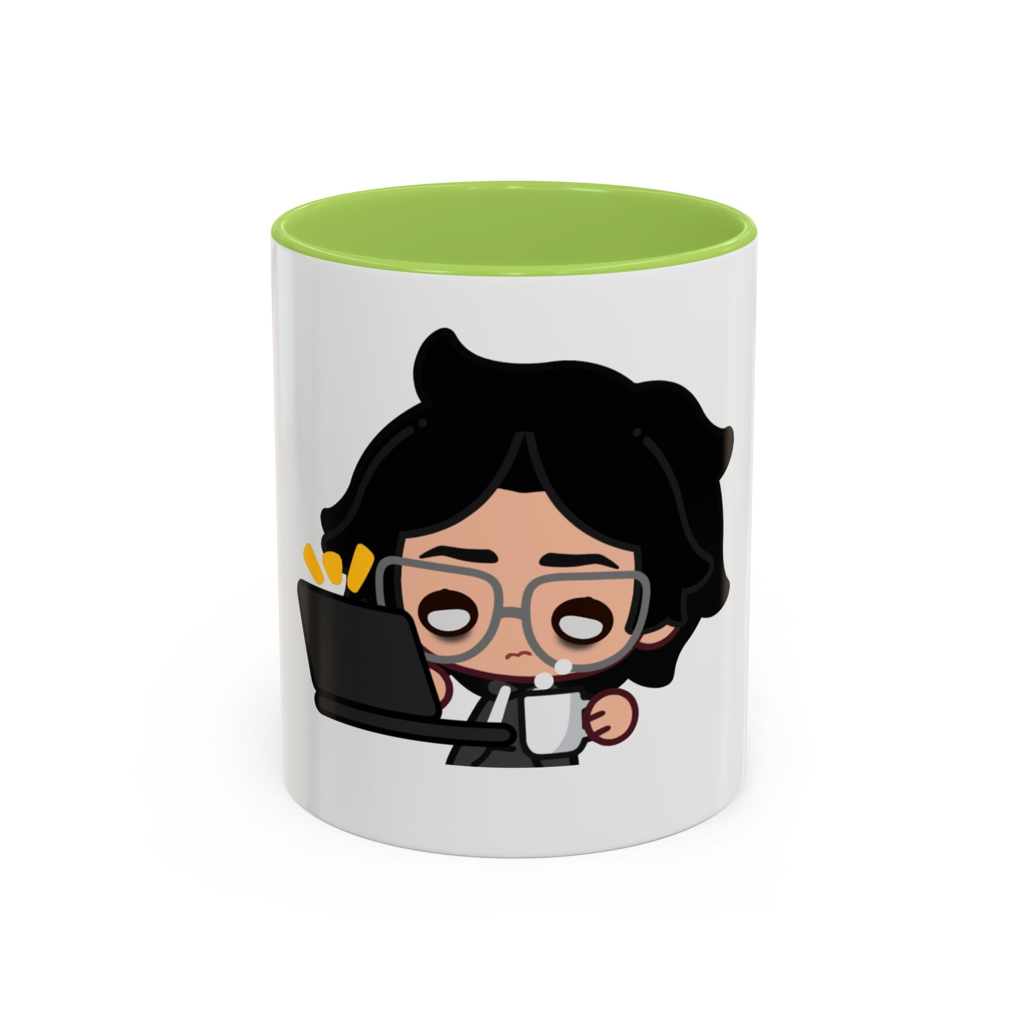 RyoPlaying "Exhausted" Accent Mug