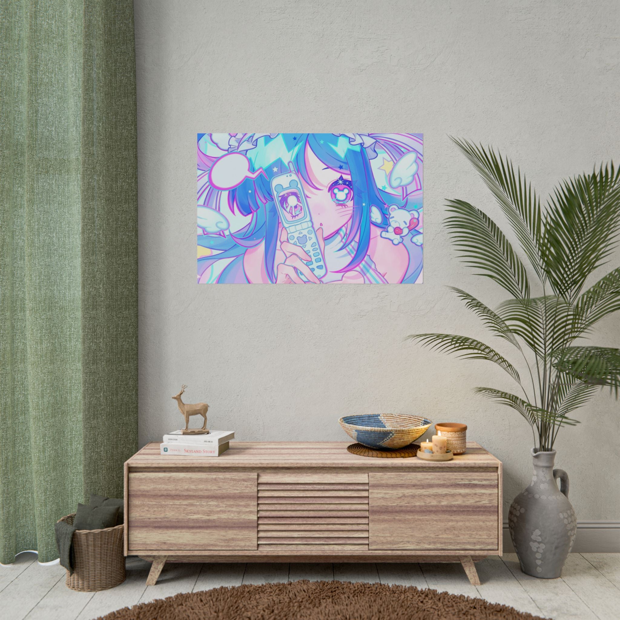 bearwithchloee "Cellphone Glance" Poster