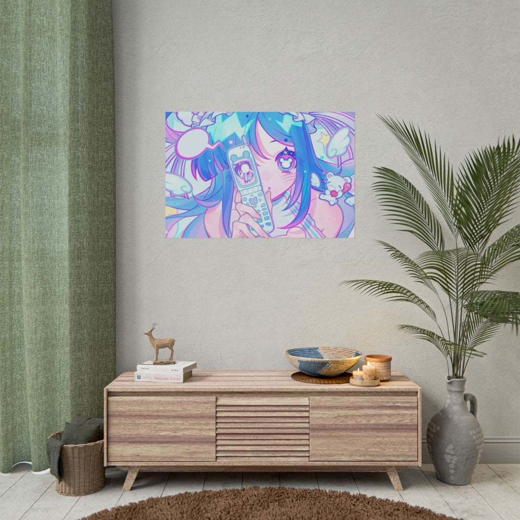 bearwithchloee "Cellphone Glance" Poster