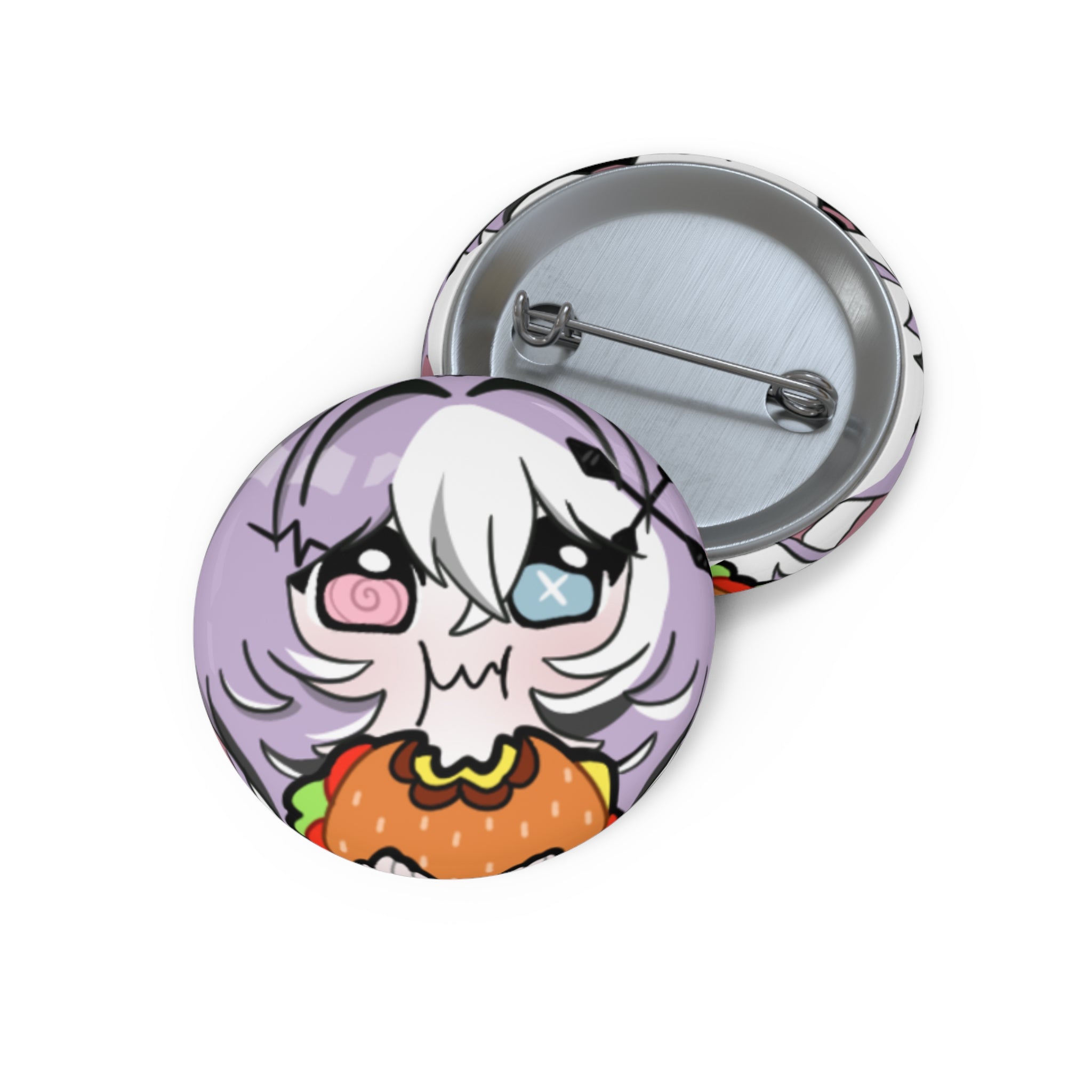 Mooniebunnz "Borgor" Button Pin
