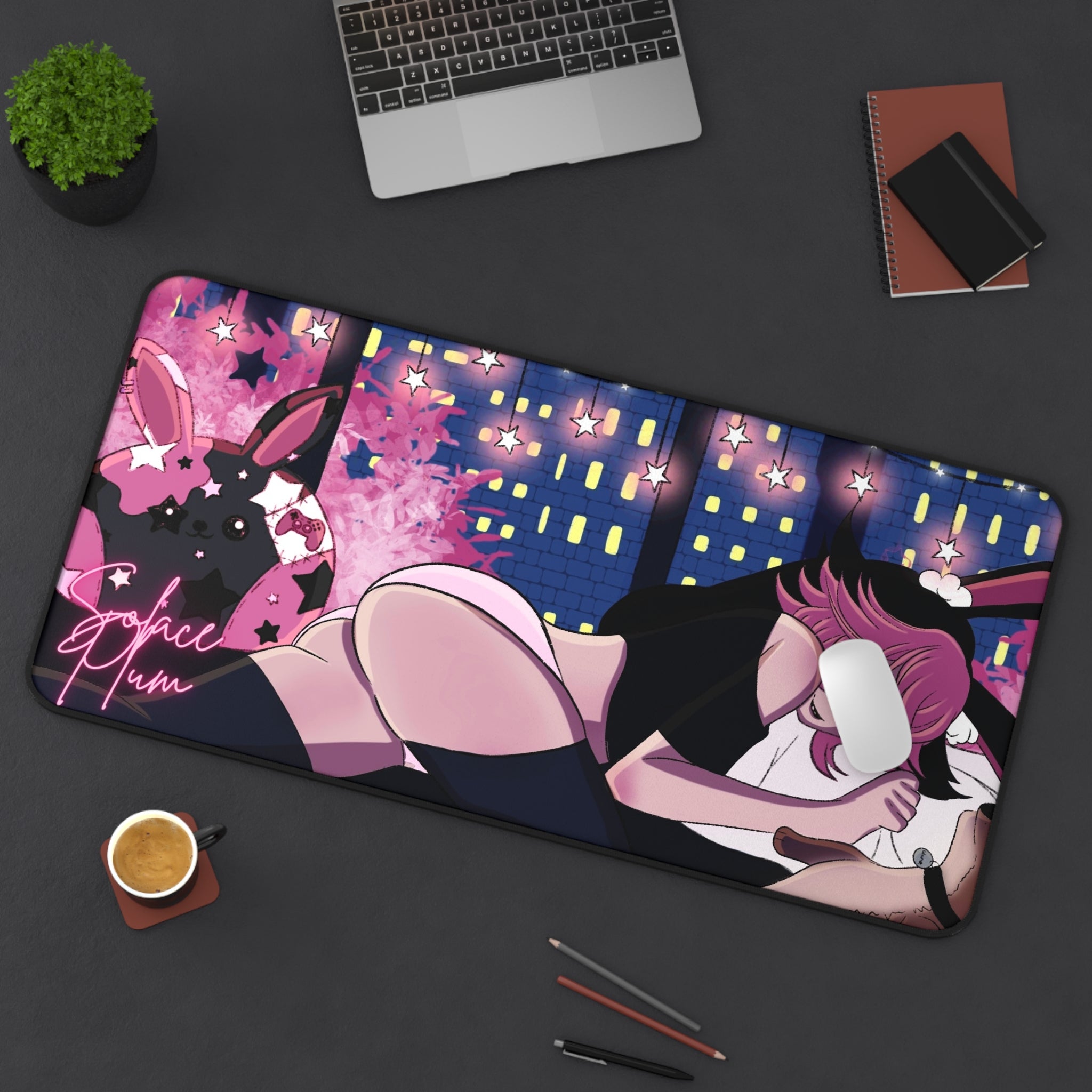 Solace Plum Sleeping Deskmat